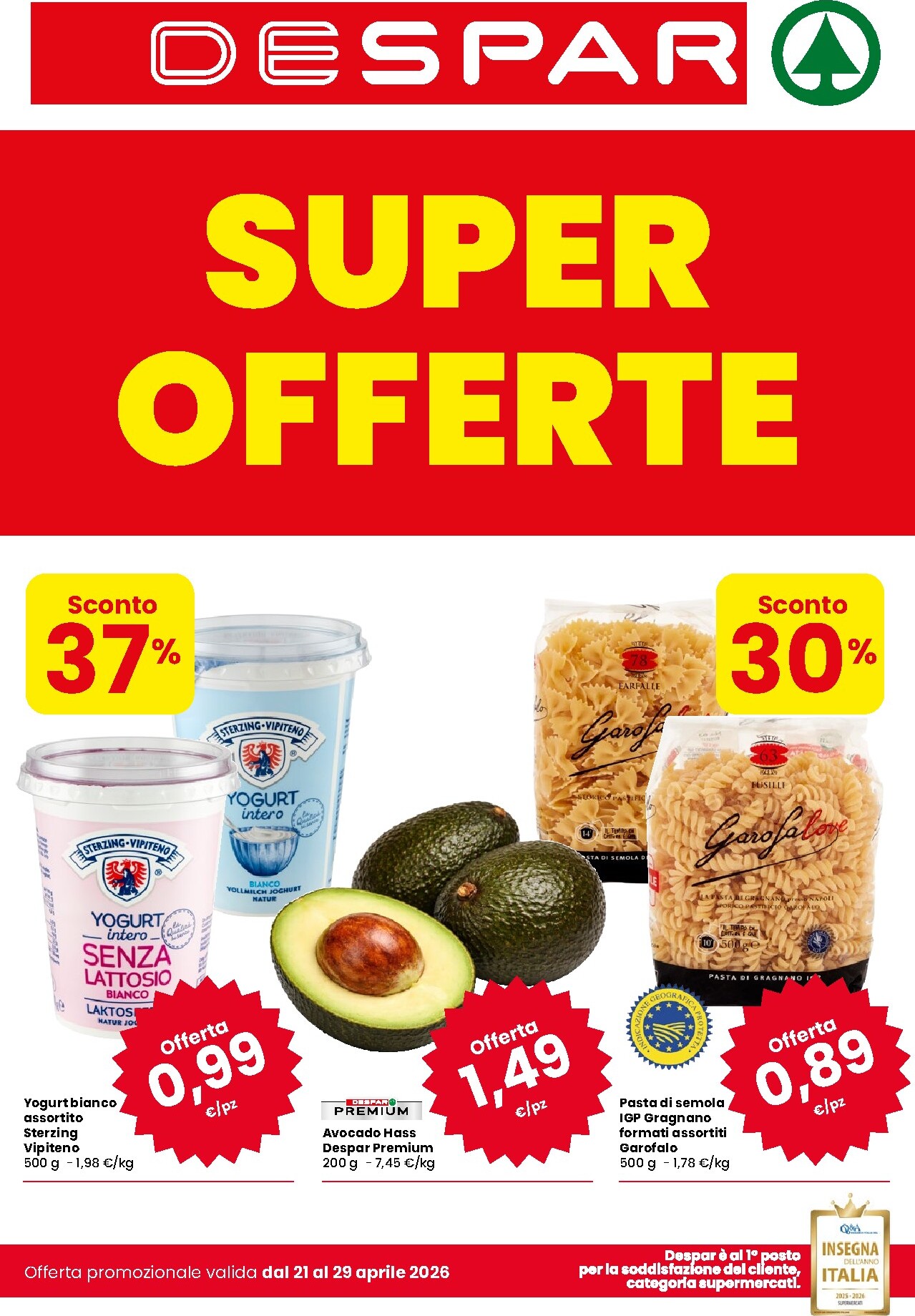Volantino futuro Despar valido dal martedì 21/04/2026 al mercoledì 29/04/2026