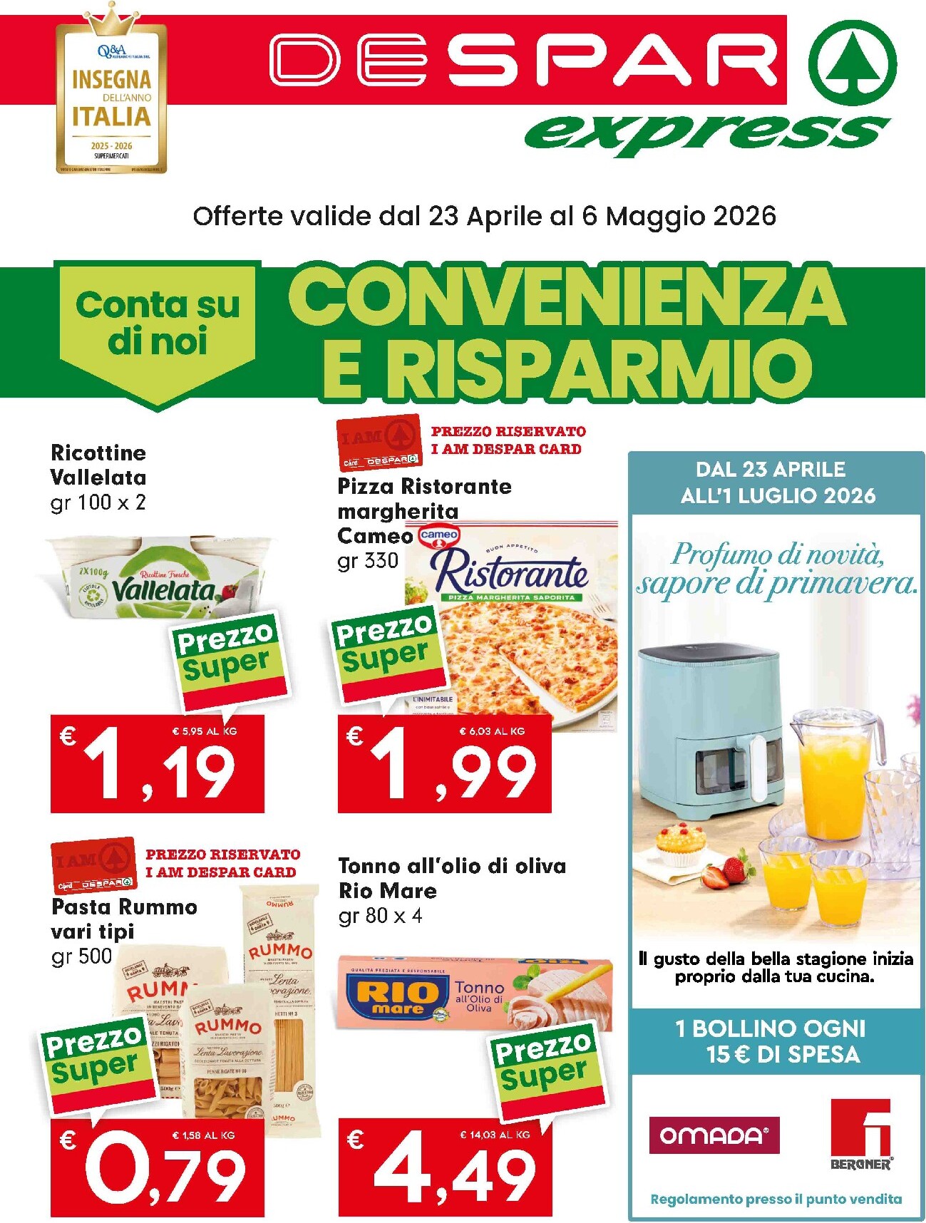 Volantino attuale di Despar Express - Druento valido dal giovedì 23/04/2026 al mercoledì 06/05/2026