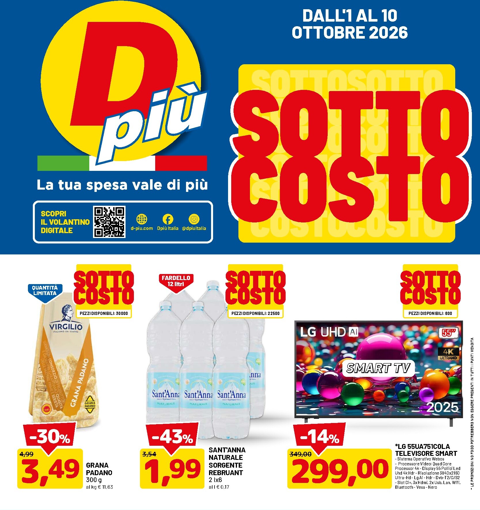 Volantino futuro DPiù valido dal giovedì 01/10/2026 al sabato 10/10/2026