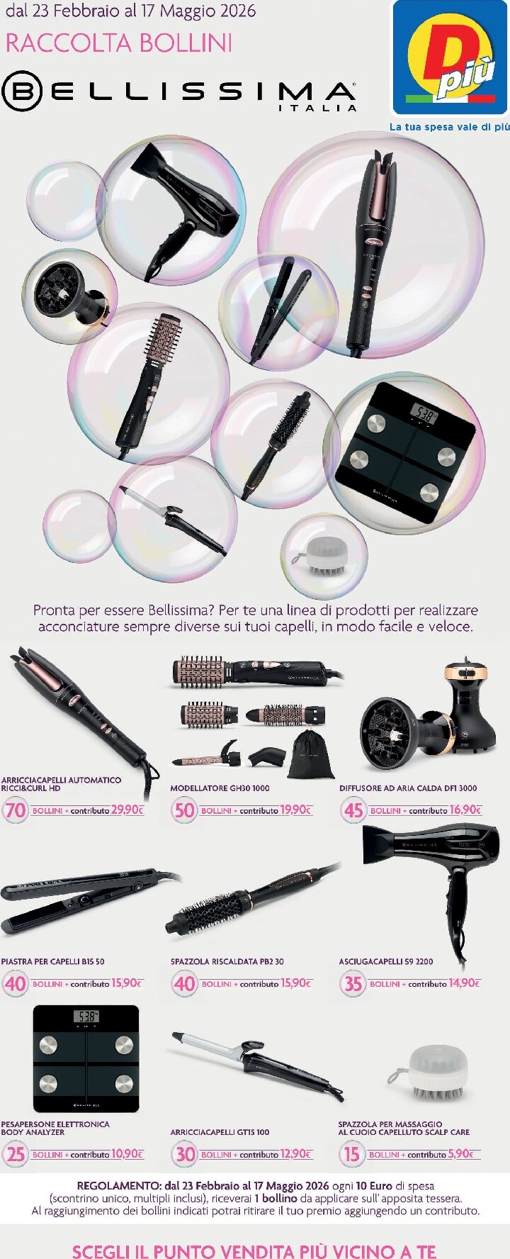 Volantino DPiù - Bellissima valido dal 23/02/2026 al 17/05/2026