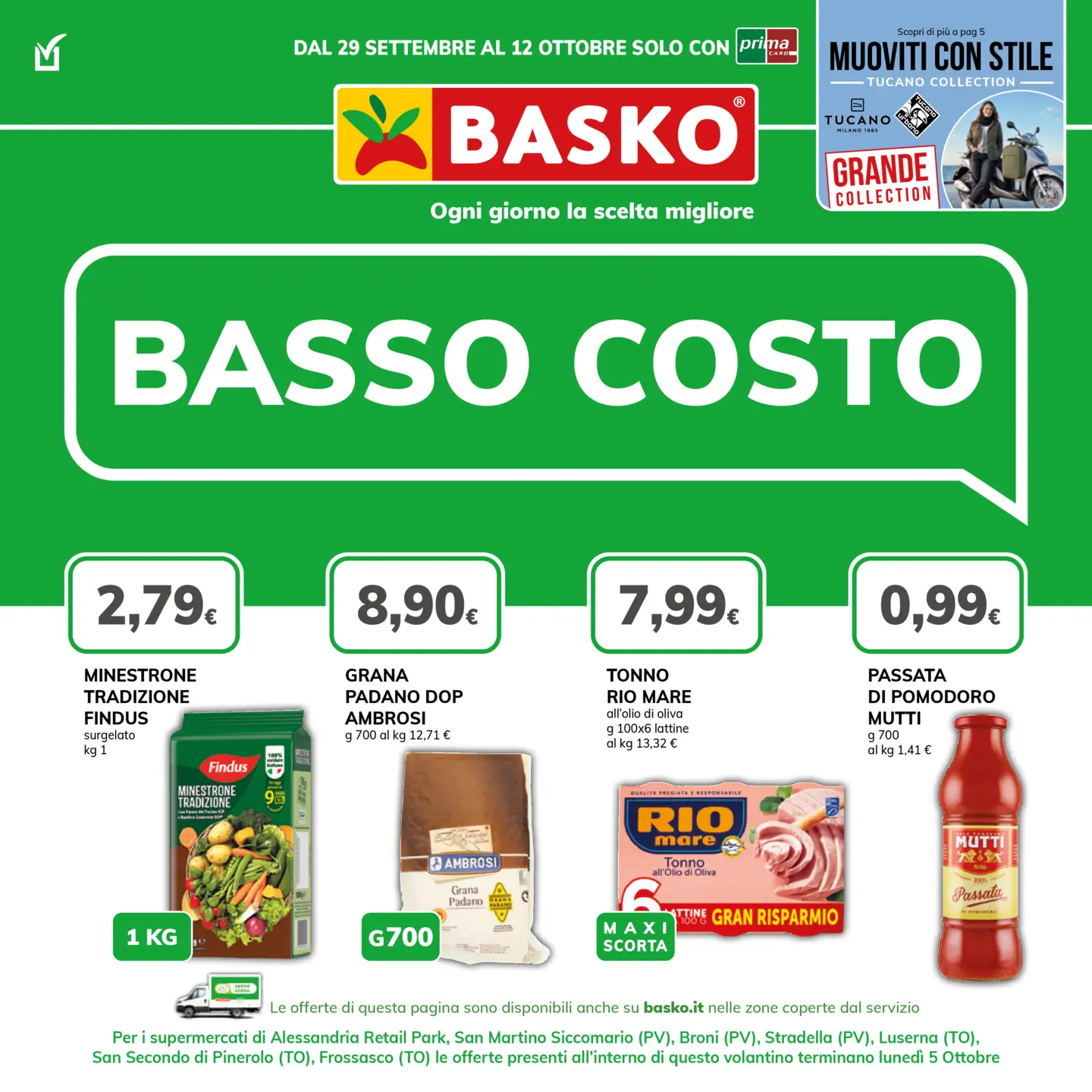 Volantino attuale di Basko valido dal martedì 29/09/2026 al lunedì 12/10/2026