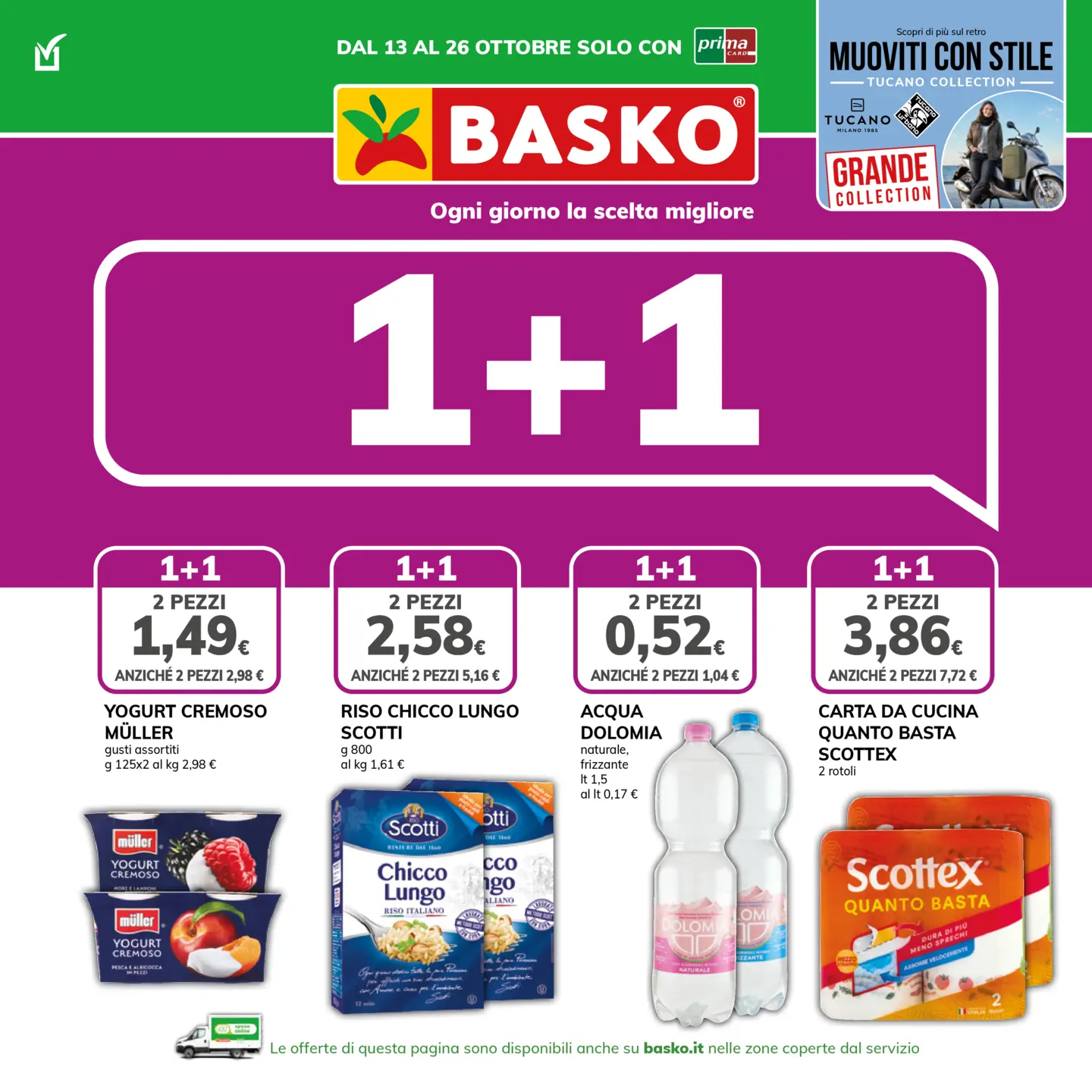 Volantino attuale di Basko valido dal martedì 13/10/2026 al lunedì 26/10/2026