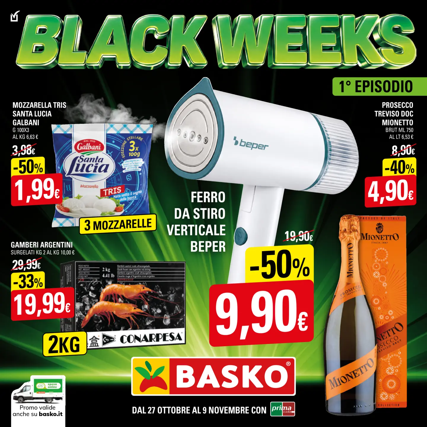 Volantino attuale di Basko - Black Weeks valido dal martedì 27/10/2026 al lunedì 09/11/2026