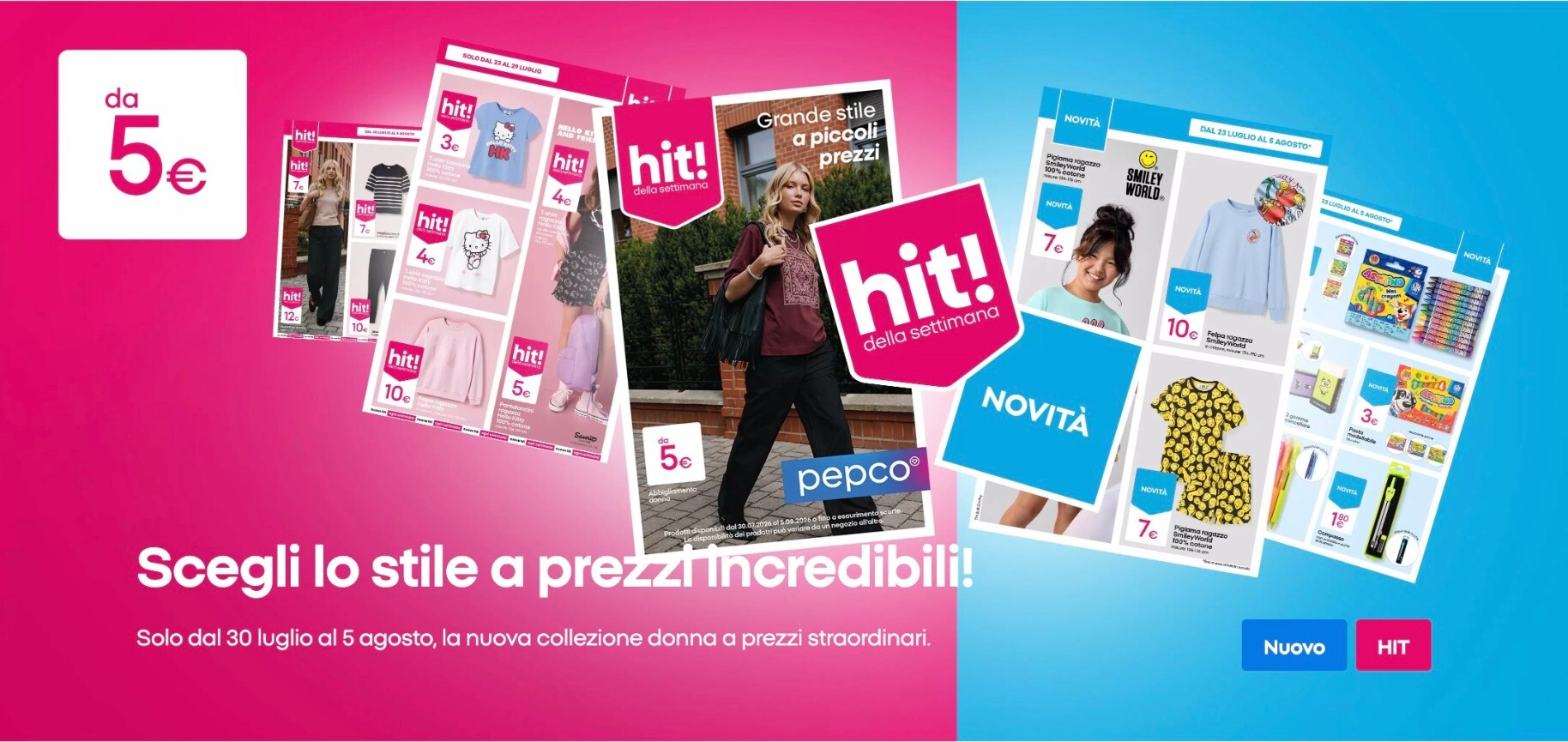 Volantino attuale di Pepco valido dal giovedì 30/07/2026 al mercoledì 05/08/2026