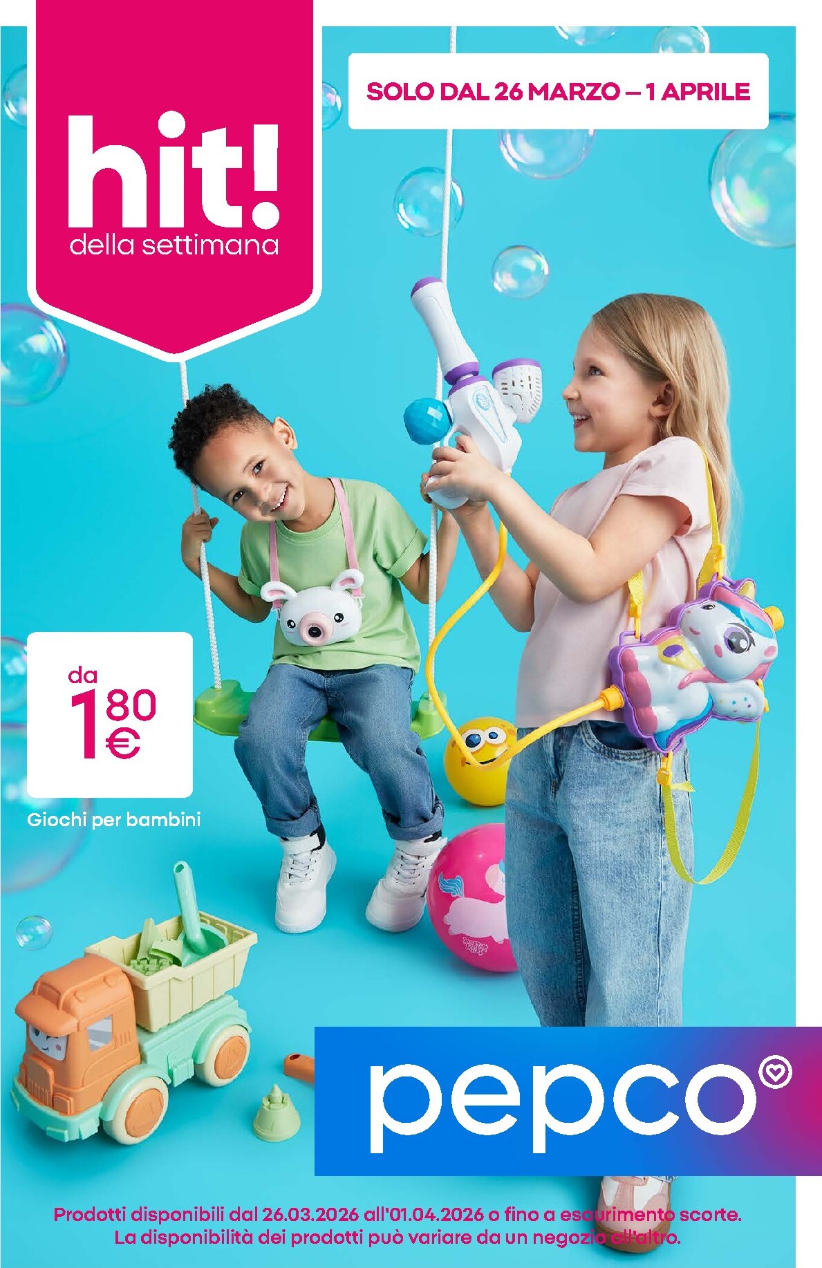 Volantino Pepco valido dal 26/03/2026 al 01/04/2026