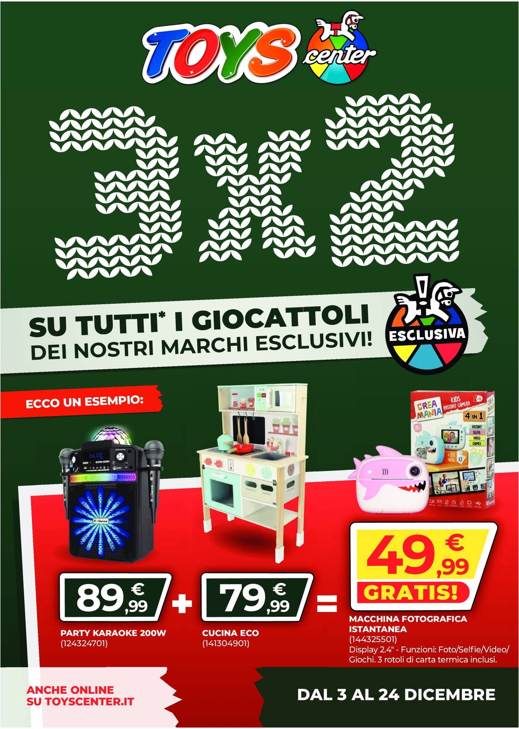 Volantino Toys Center - Giocattoli per bambini per Natale valido dal 03/12 al 24/12