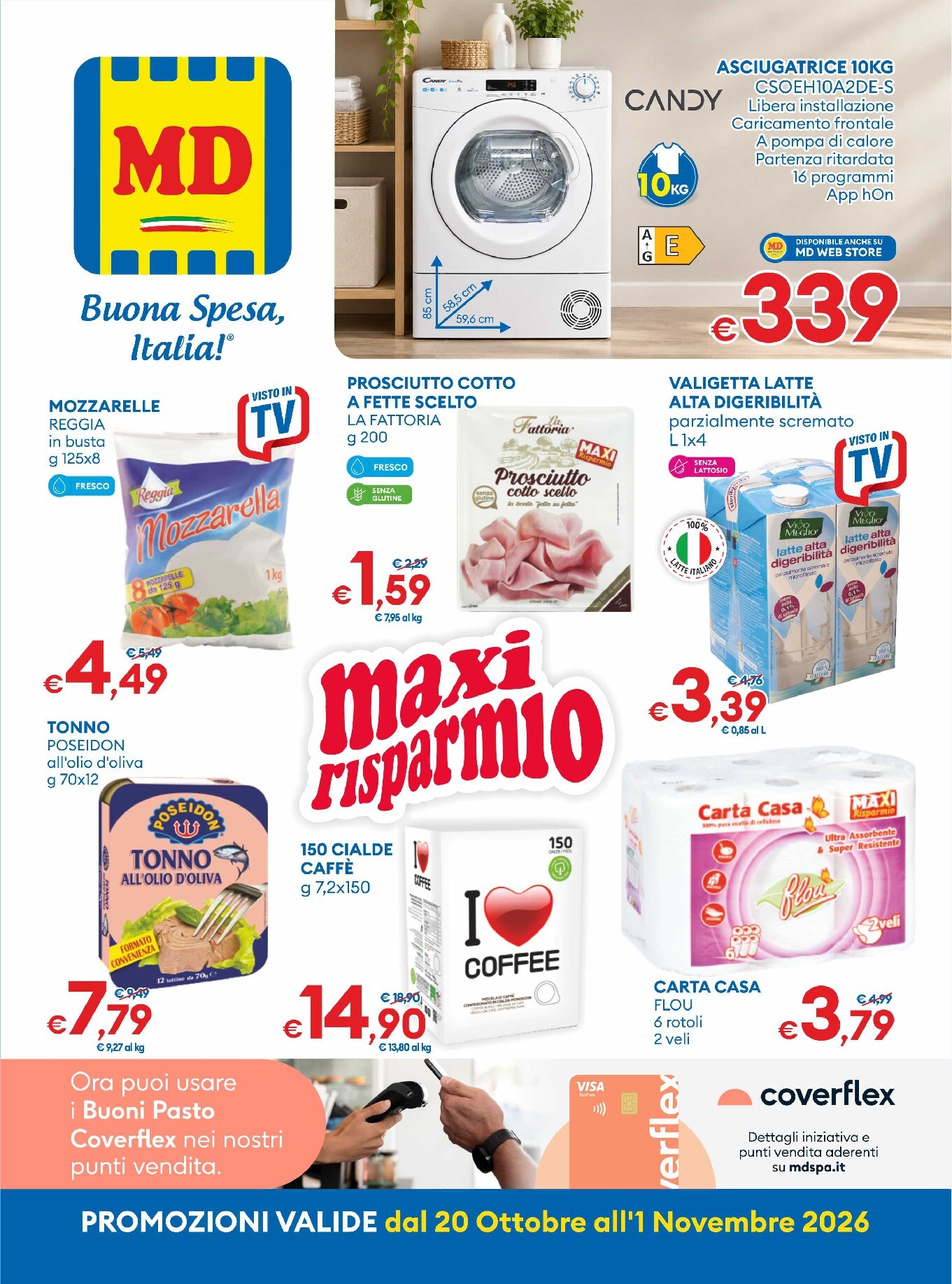 Volantino futuro MD valido dal martedì 20/10/2026 al domenica 01/11/2026