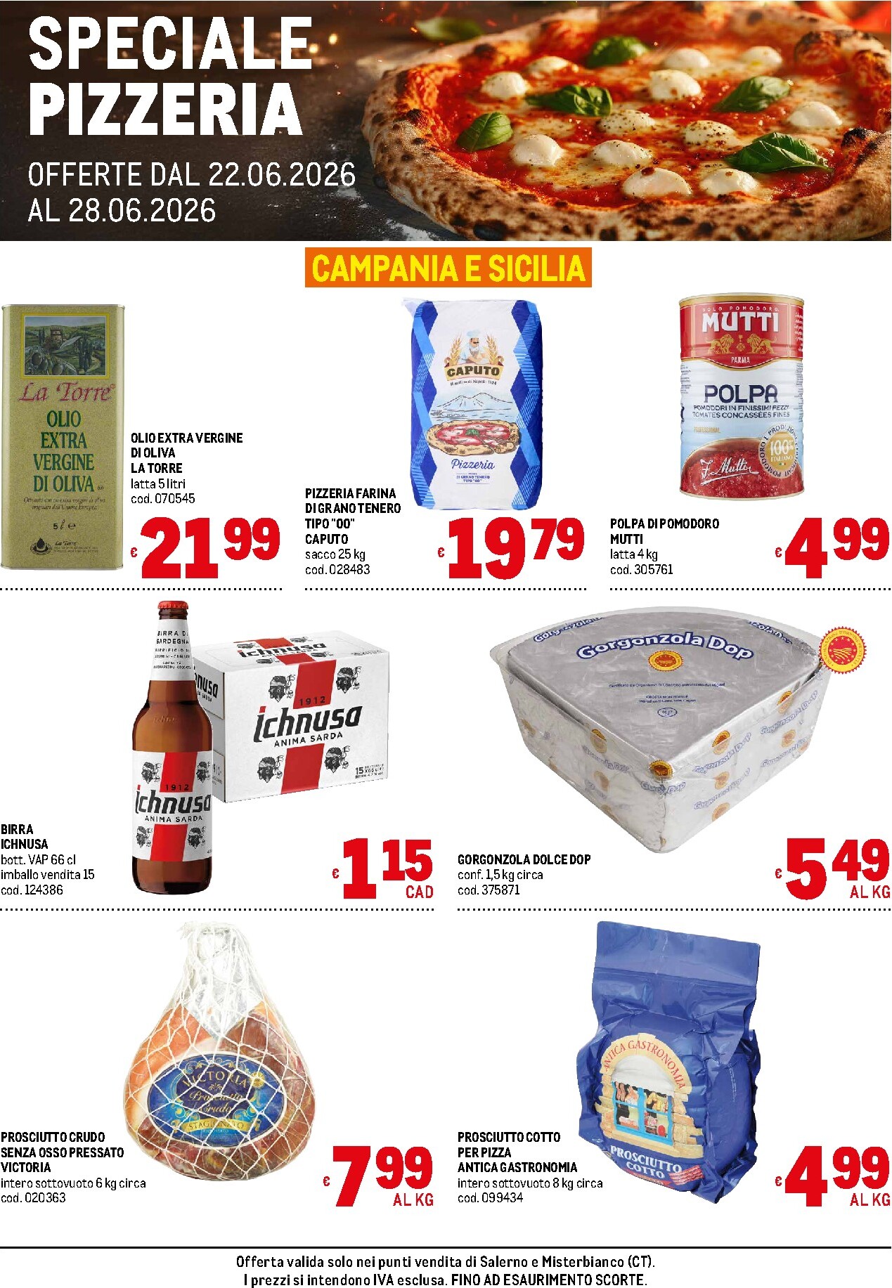 Volantino attuale di Metro - Speciale Pizzeria di Salerno e Misterblanco valido dal lunedì 22/06/2026 al domenica 28/06/2026