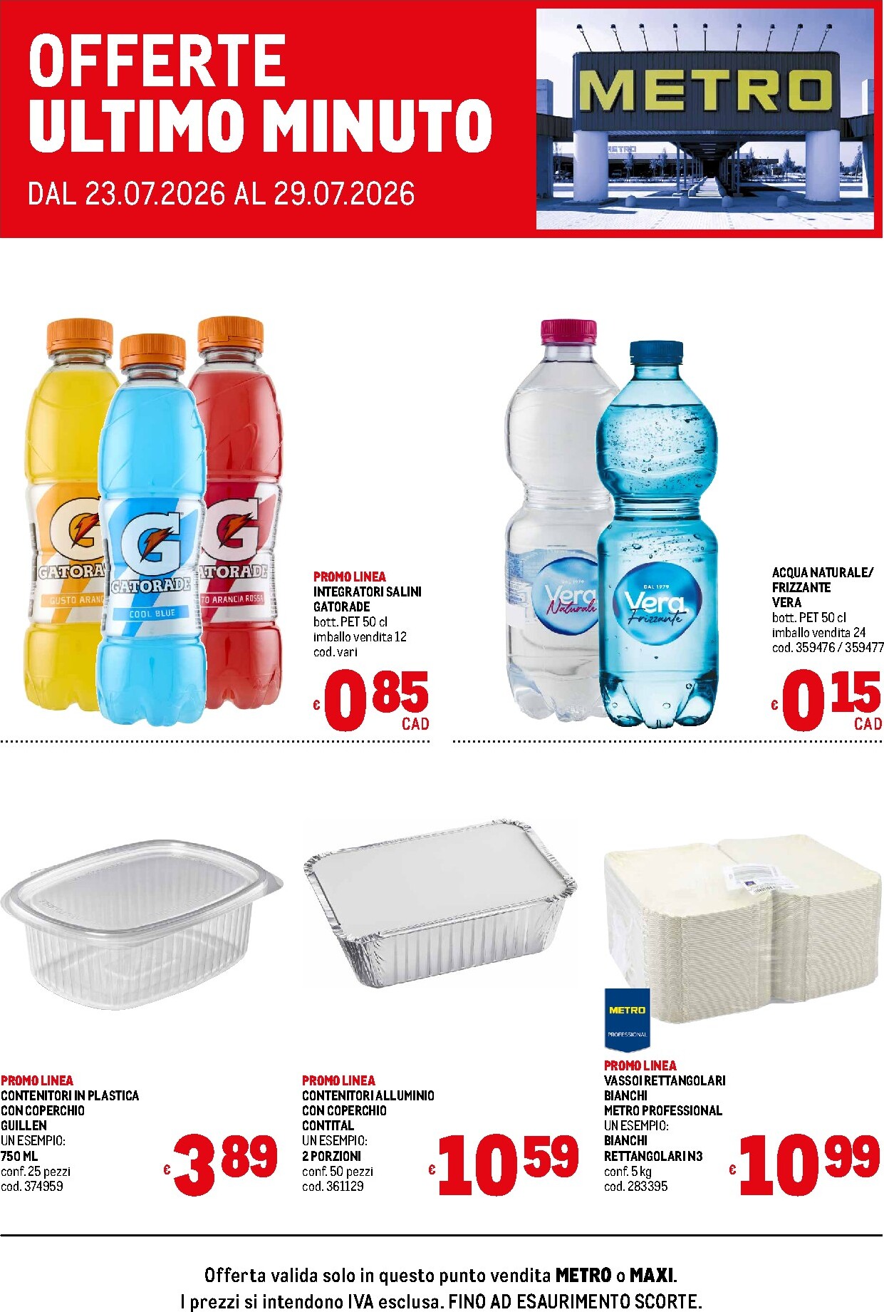 Volantino futuro Metro - Offerte ultimo minuto valido dal giovedì 23/07/2026 al mercoledì 29/07/2026