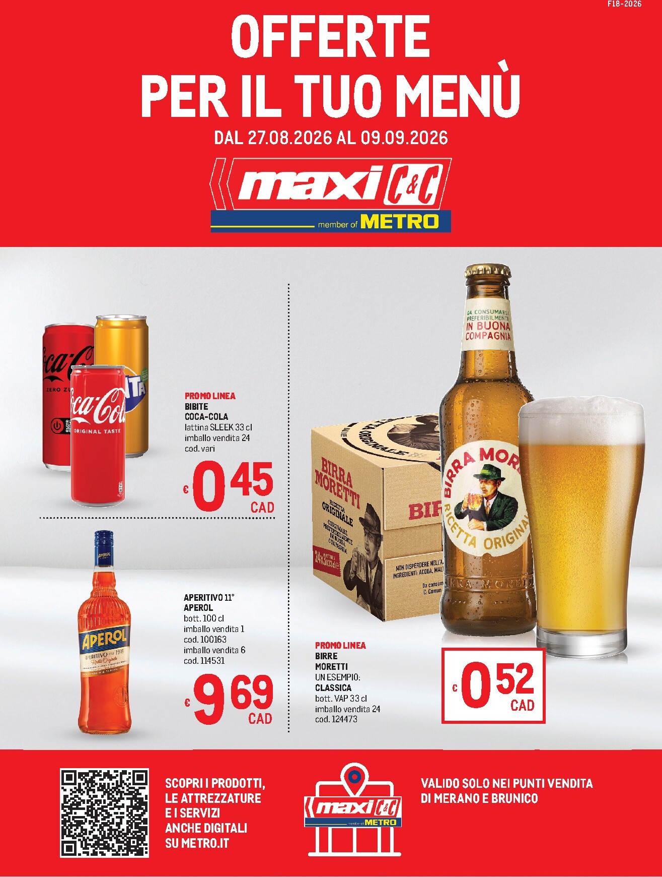 Volantino attuale di Metro - Offerte per il tuo menù-MAXI valido dal giovedì 27/08/2026 al mercoledì 09/09/2026