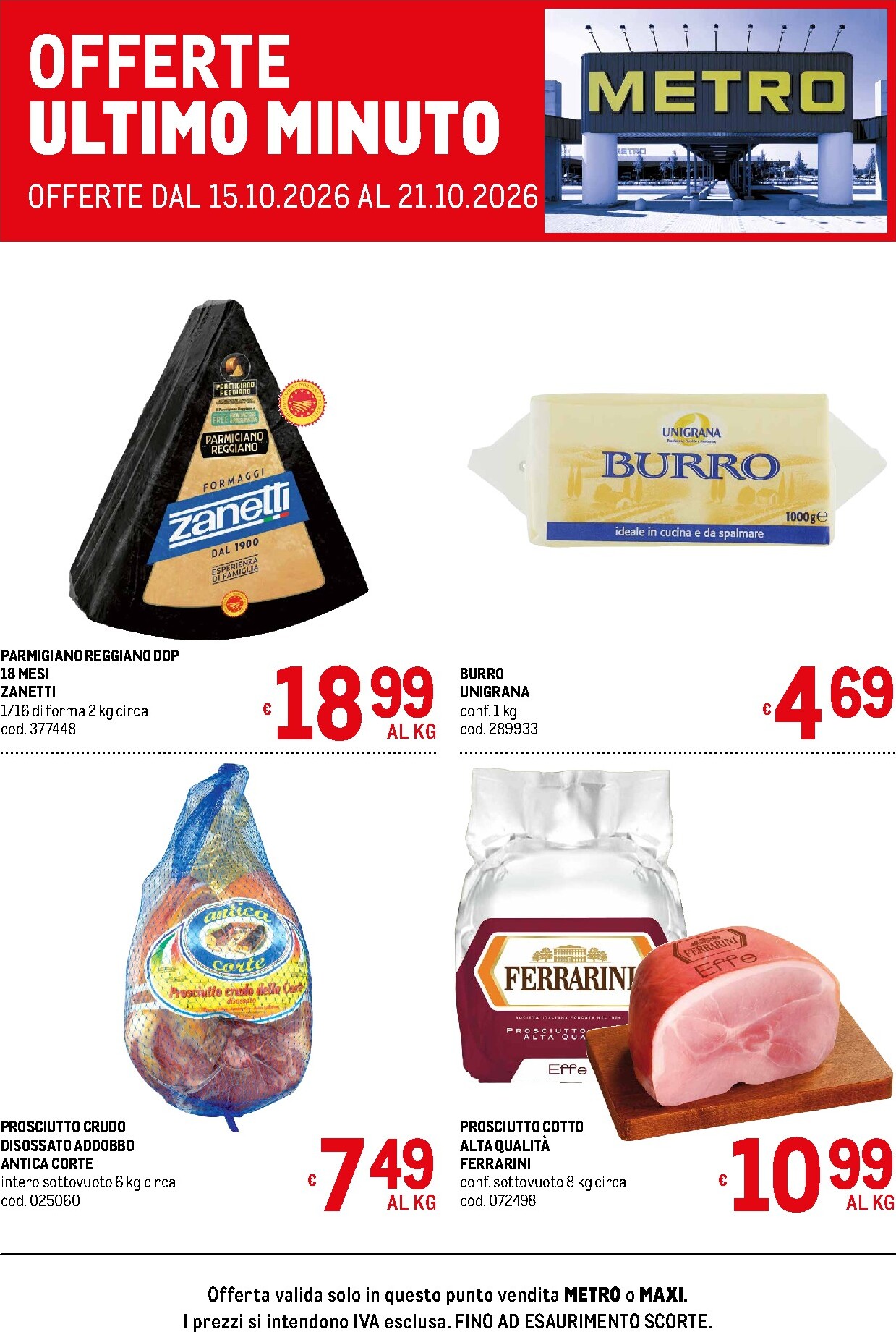 Volantino attuale di Metro - Offerte ultimo minuto valido dal giovedì 15/10/2026 al mercoledì 21/10/2026