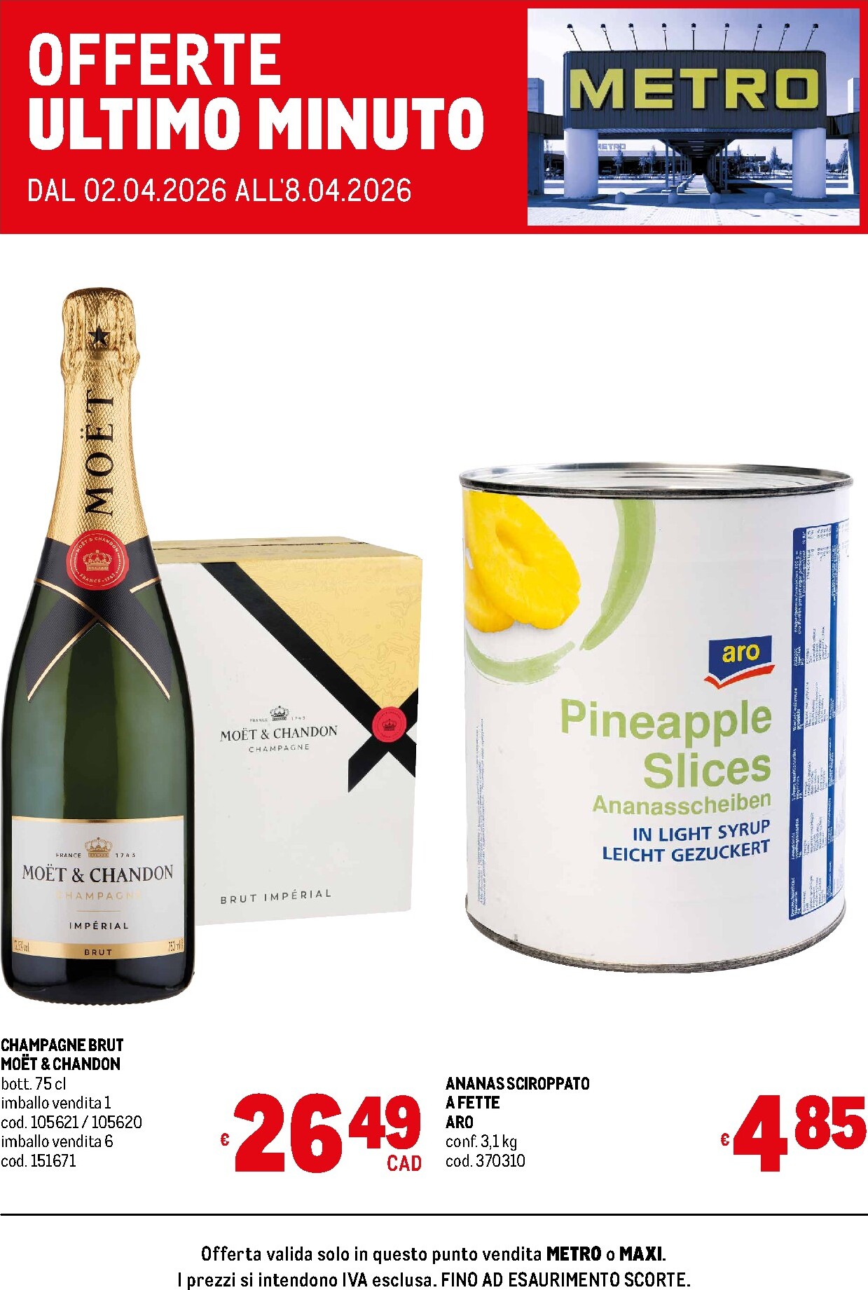 Volantino Metro - Offerte ultimo minuto valido dal 02/04/2026 al 08/04/2026