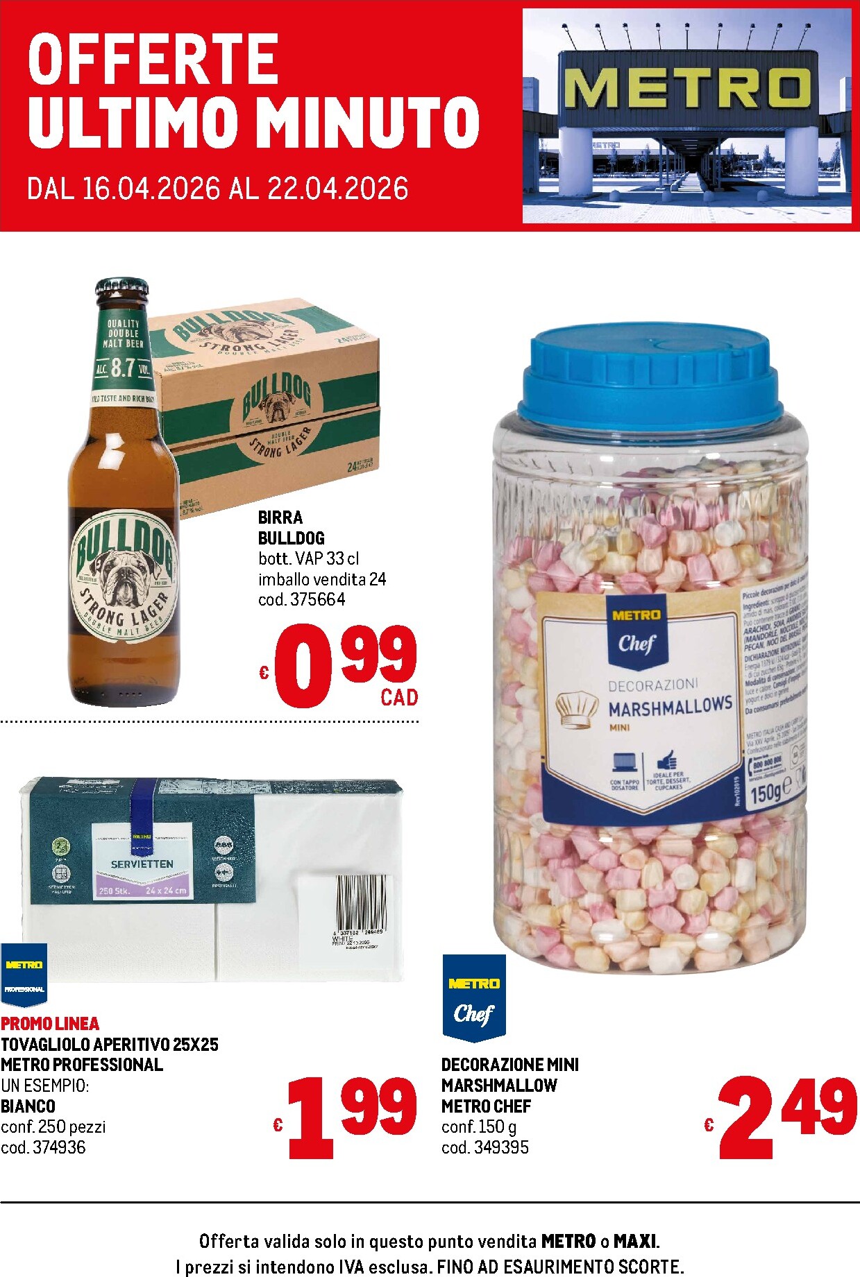 Volantino futuro Metro - Offerte ultimo minuto valido dal giovedì 16/04/2026 al mercoledì 22/04/2026