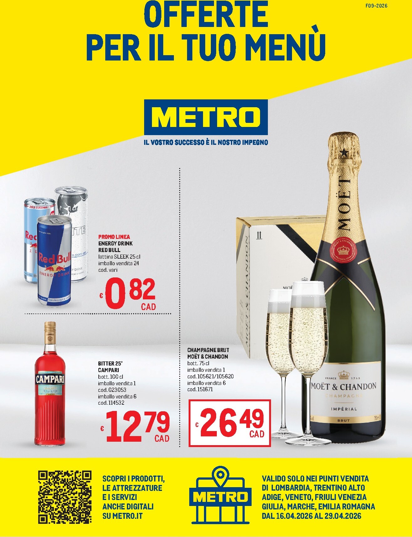 Volantino attuale di Metro valido dal giovedì 16/04/2026 al mercoledì 29/04/2026