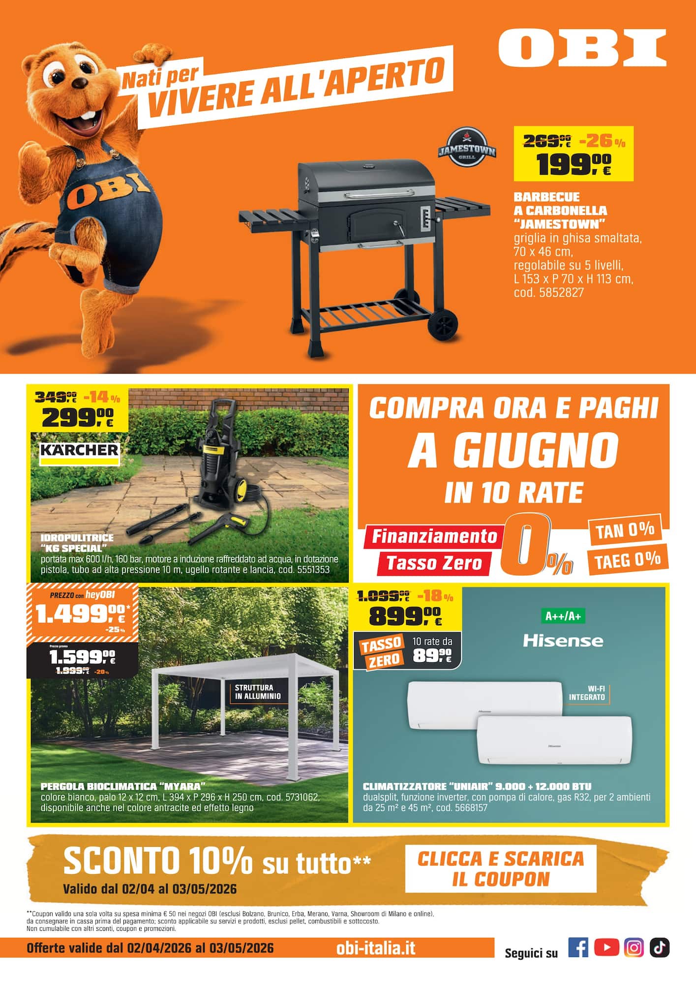 Volantino attuale di Obi valido dal giovedì 02/04/2026 al domenica 03/05/2026