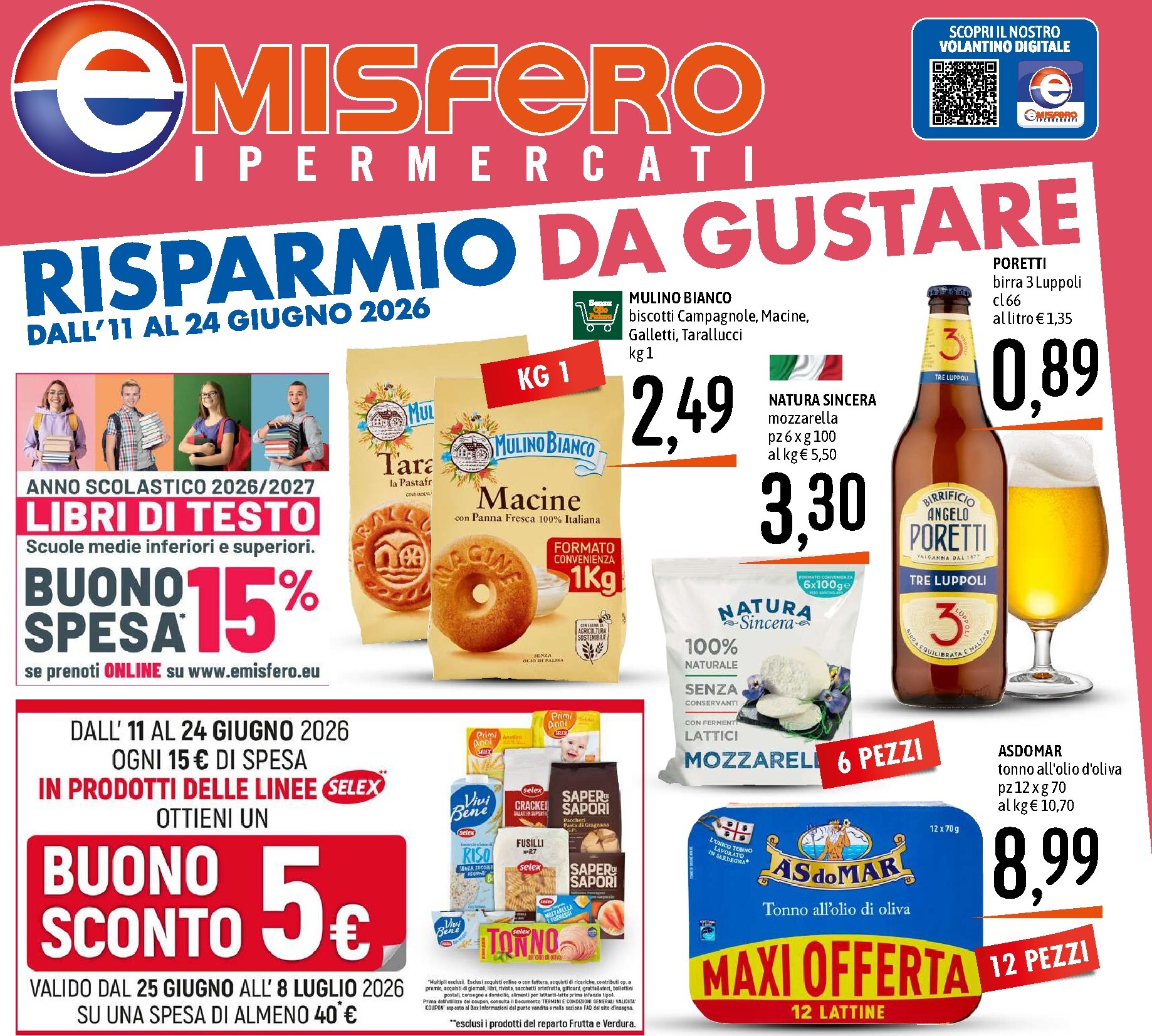 Volantino attuale di Emisfero valido dal giovedì 11/06/2026 al mercoledì 24/06/2026