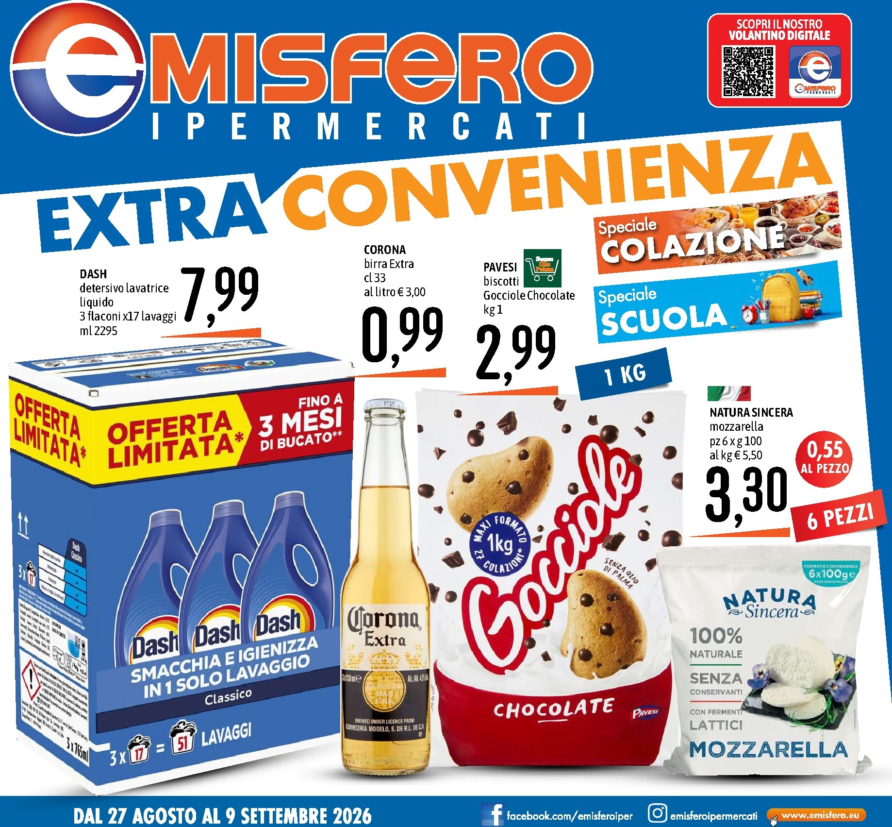 Volantino attuale di Emisfero valido dal giovedì 27/08/2026 al mercoledì 09/09/2026