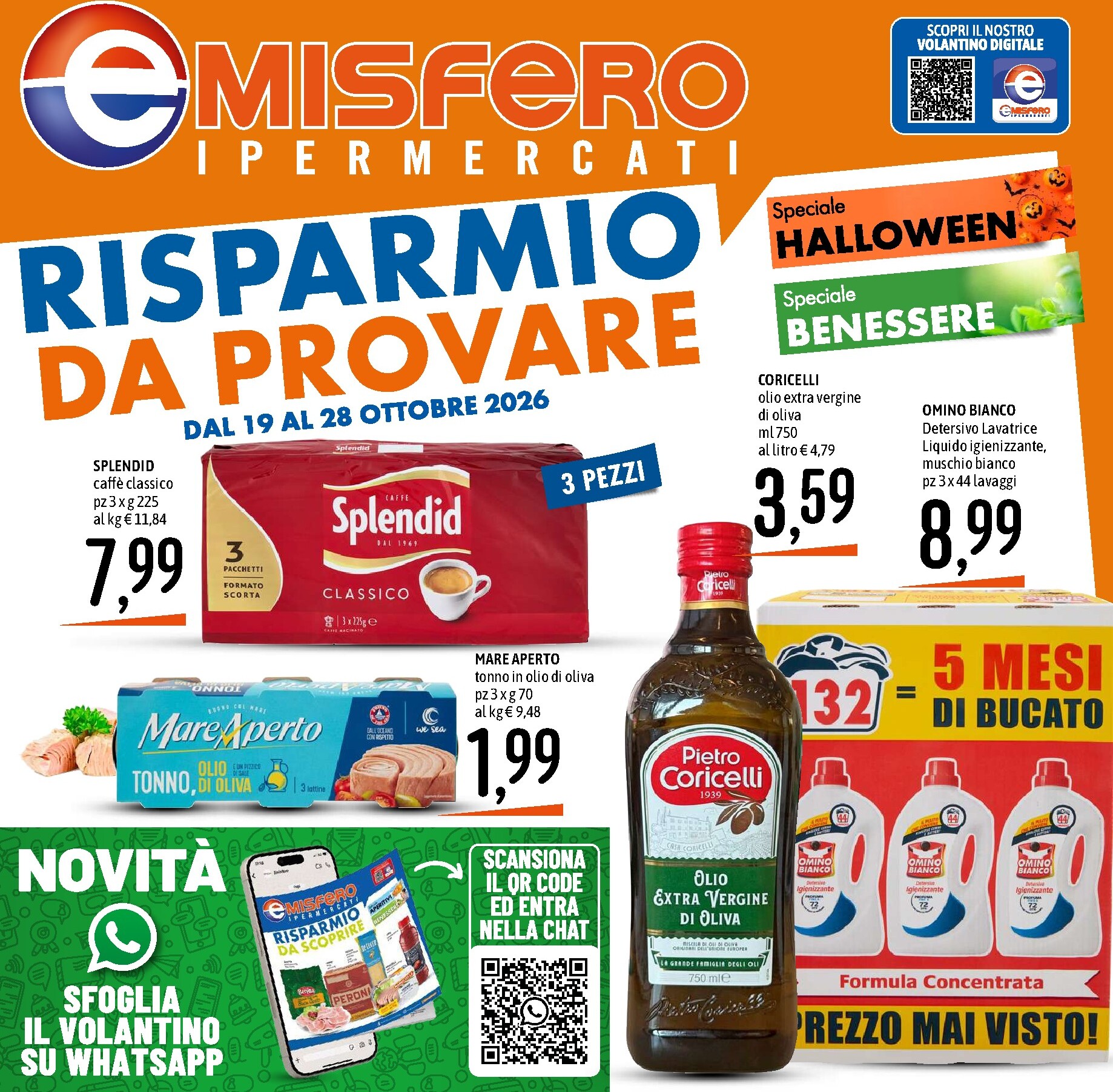 Volantino attuale di Emisfero valido dal lunedì 19/10/2026 al mercoledì 28/10/2026