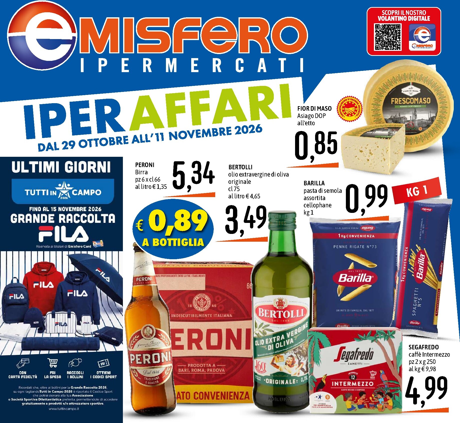 Volantino attuale di Emisfero valido dal giovedì 29/10/2026 al mercoledì 11/11/2026