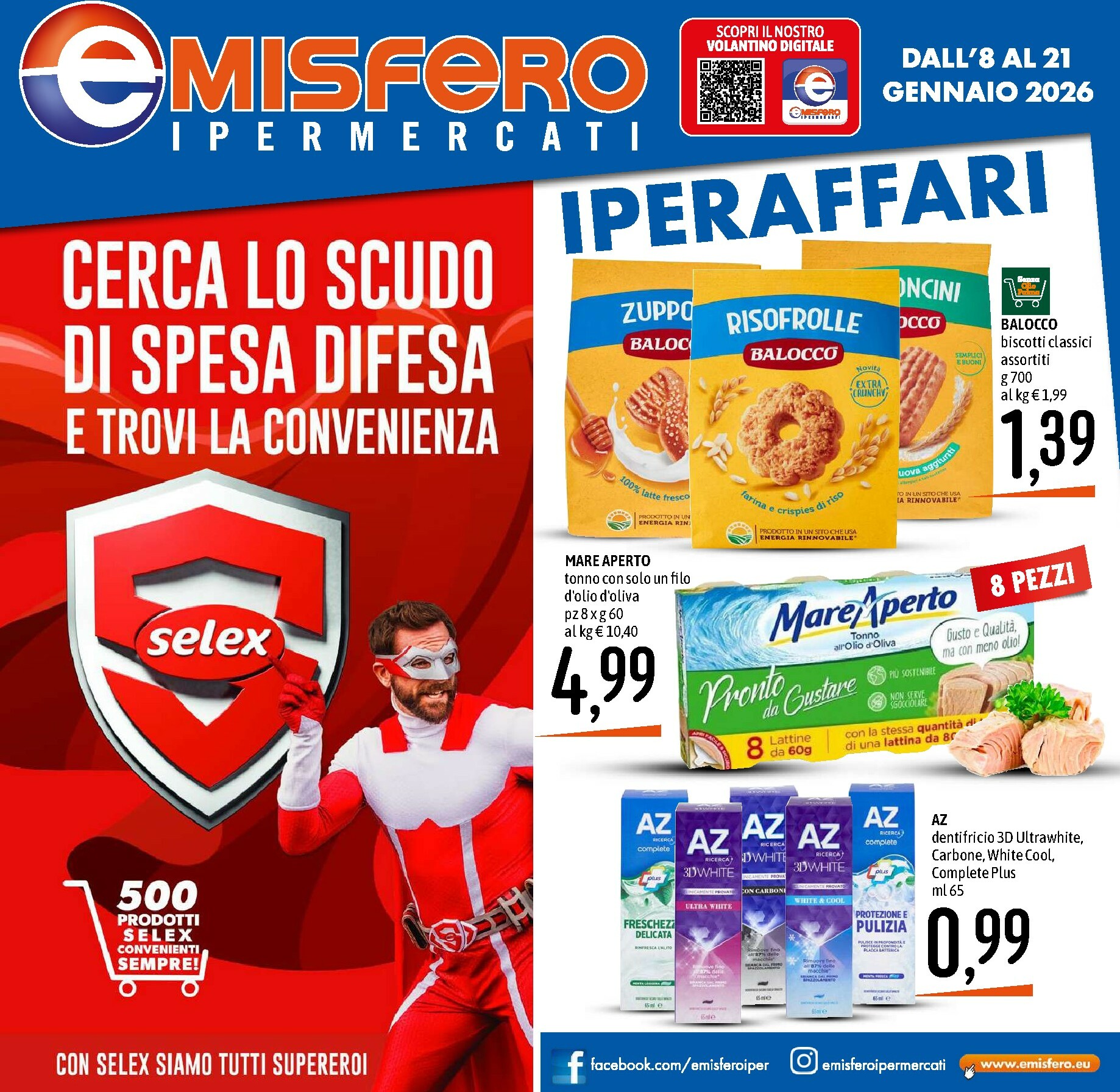 Volantino Emisfero valido dal 08/01 al 21/01