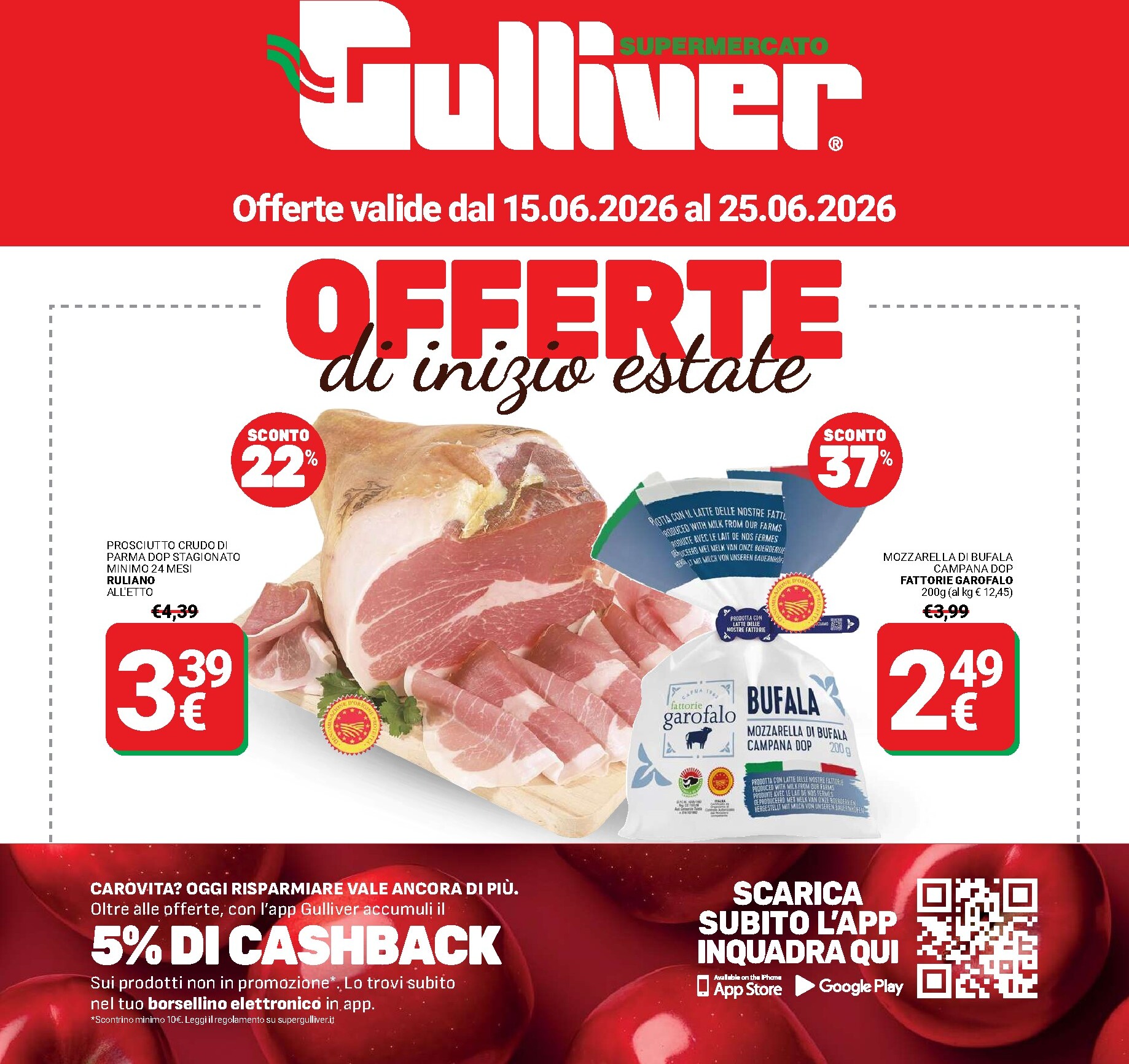 Volantino attuale di Gulliver - Offerte di inizio estate valido dal lunedì 15/06/2026 al giovedì 25/06/2026