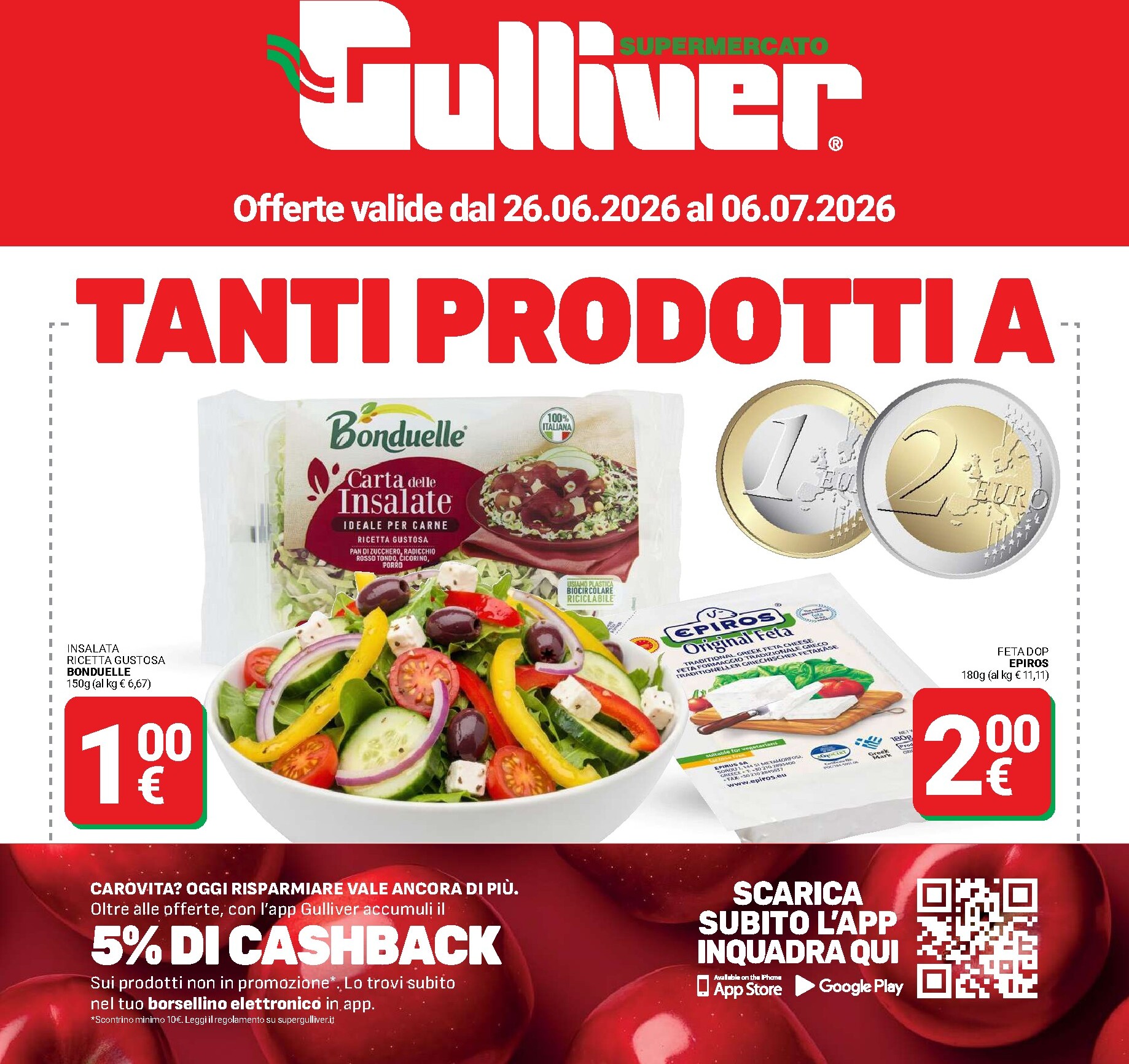 Volantino attuale di Gulliver valido dal venerdì 26/06/2026 al lunedì 06/07/2026