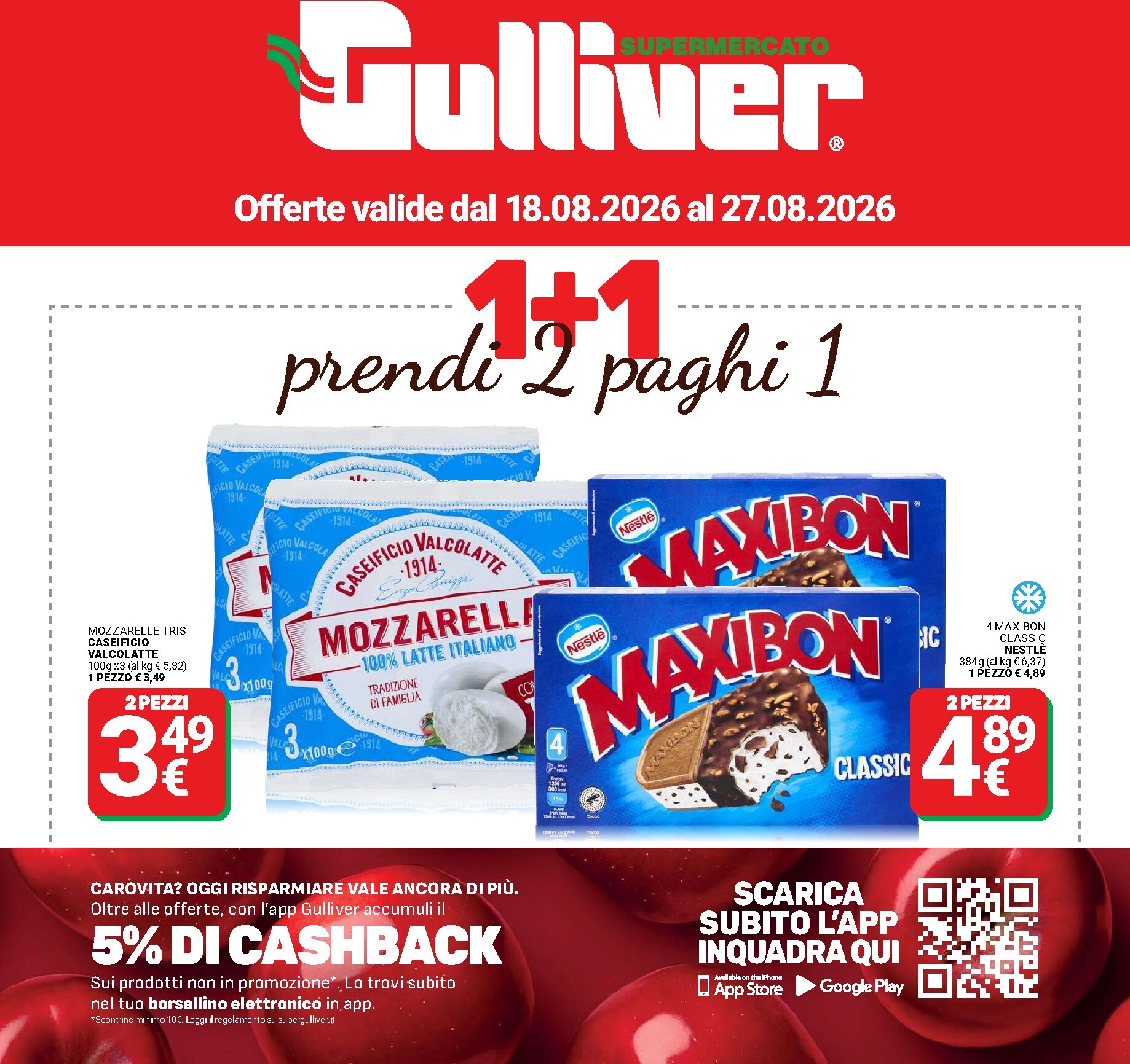 Volantino attuale di Gulliver valido dal martedì 18/08/2026 al giovedì 27/08/2026
