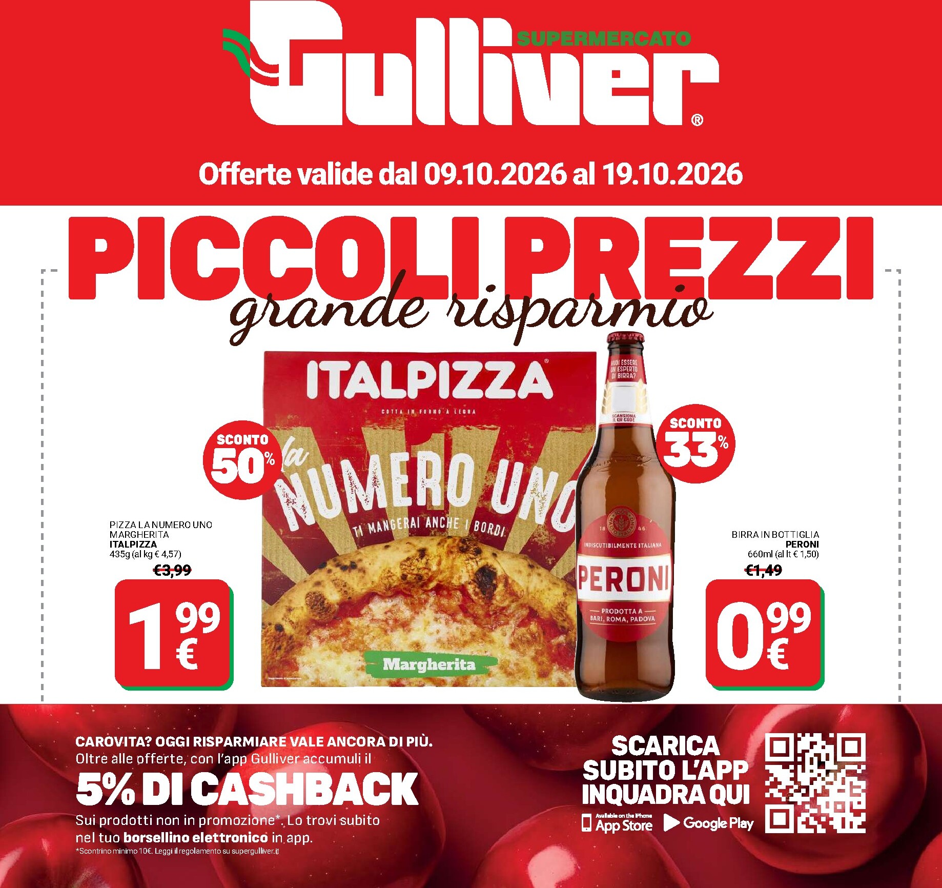 Volantino attuale di Gulliver valido dal venerdì 09/10/2026 al lunedì 19/10/2026