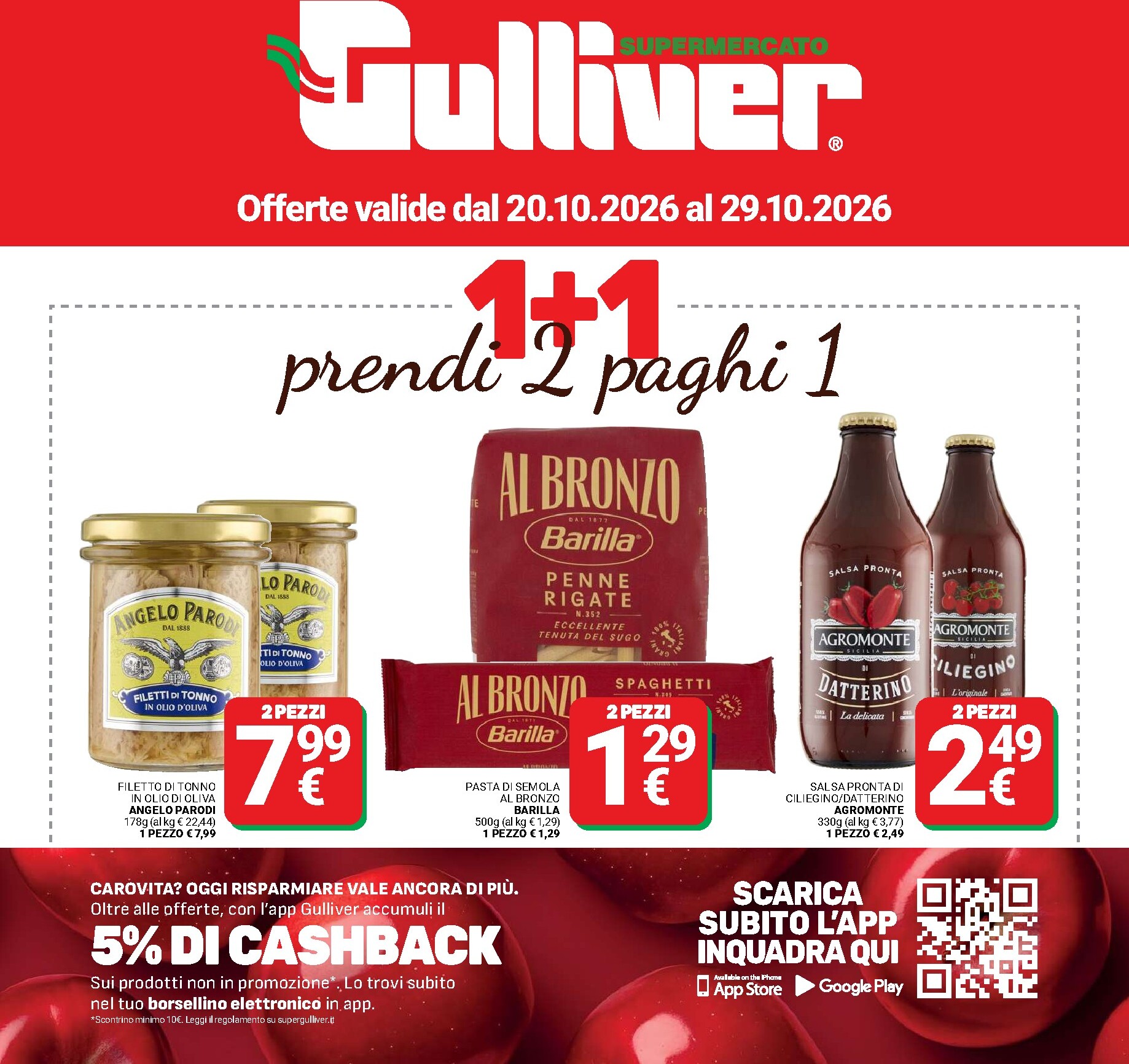 Volantino attuale di Gulliver valido dal martedì 20/10/2026 al giovedì 29/10/2026