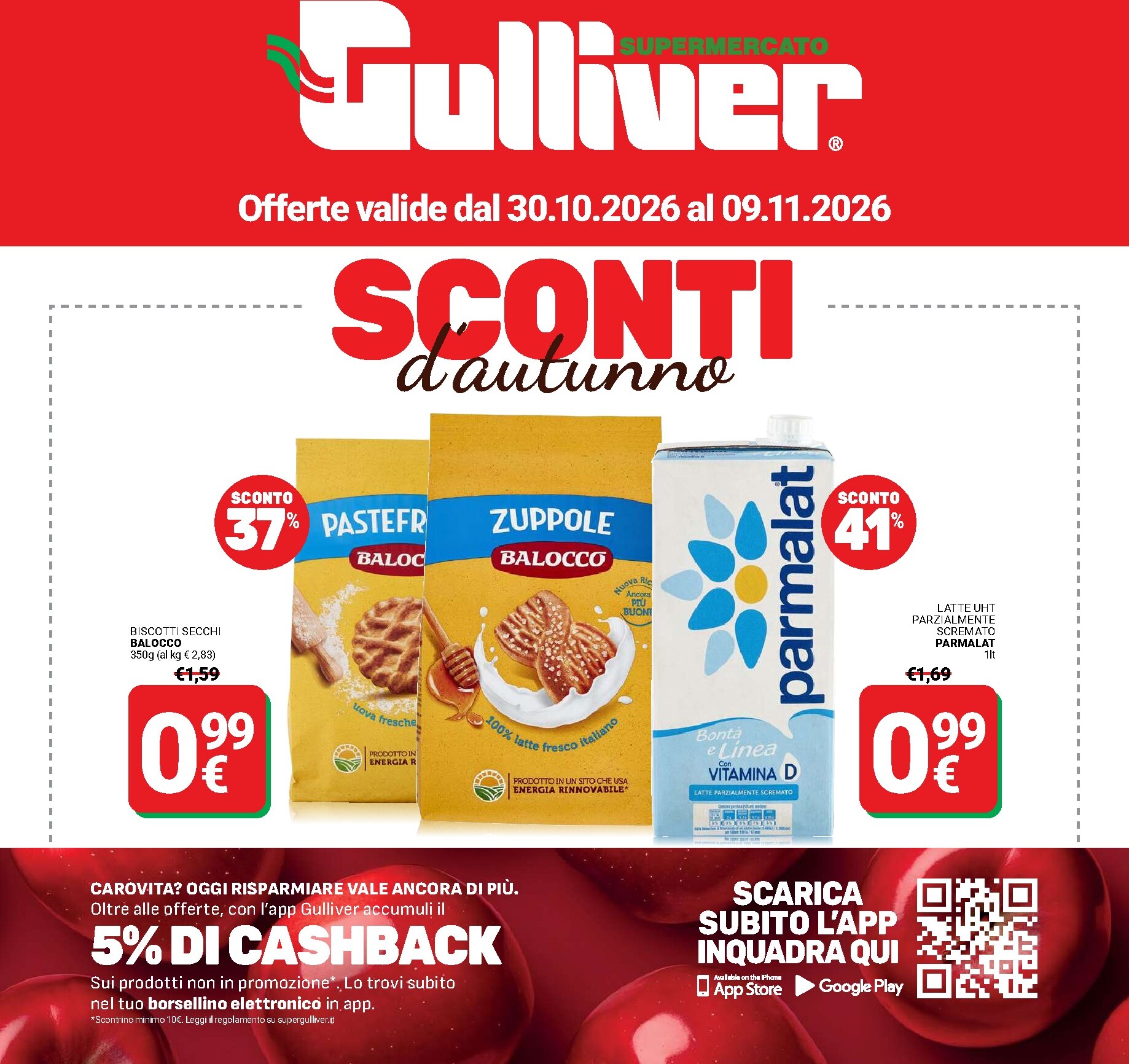 Volantino attuale di Gulliver valido dal venerdì 30/10/2026 al lunedì 09/11/2026