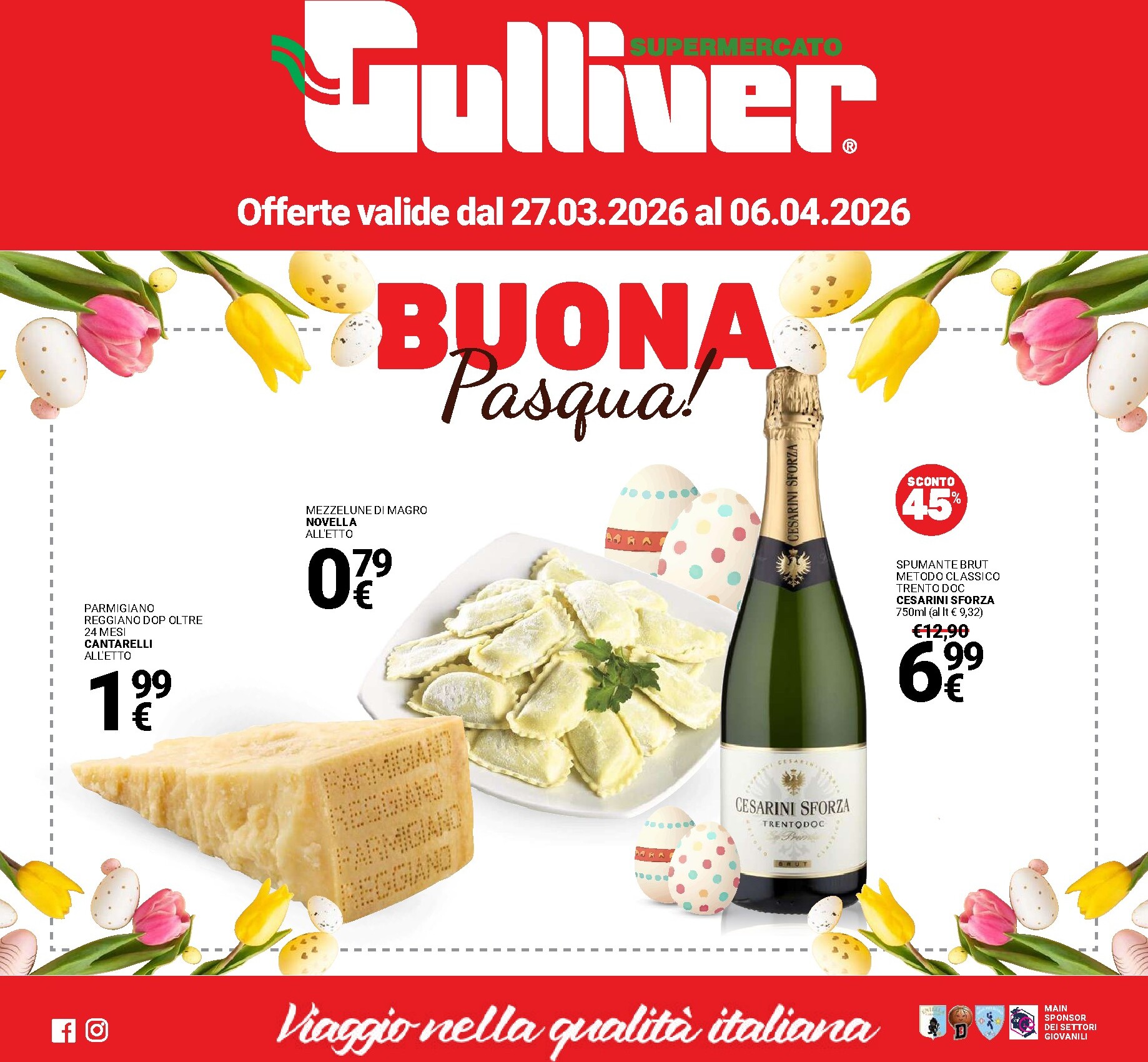 Volantino Gulliver - Buona Pasqua valido dal 27/03/2026 al 06/04/2026