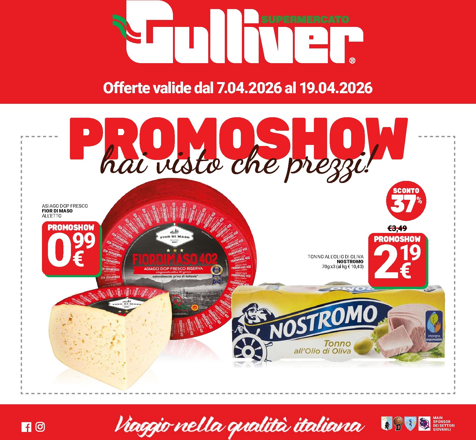 Volantino attuale di Gulliver valido dal martedì 07/04/2026 al domenica 19/04/2026