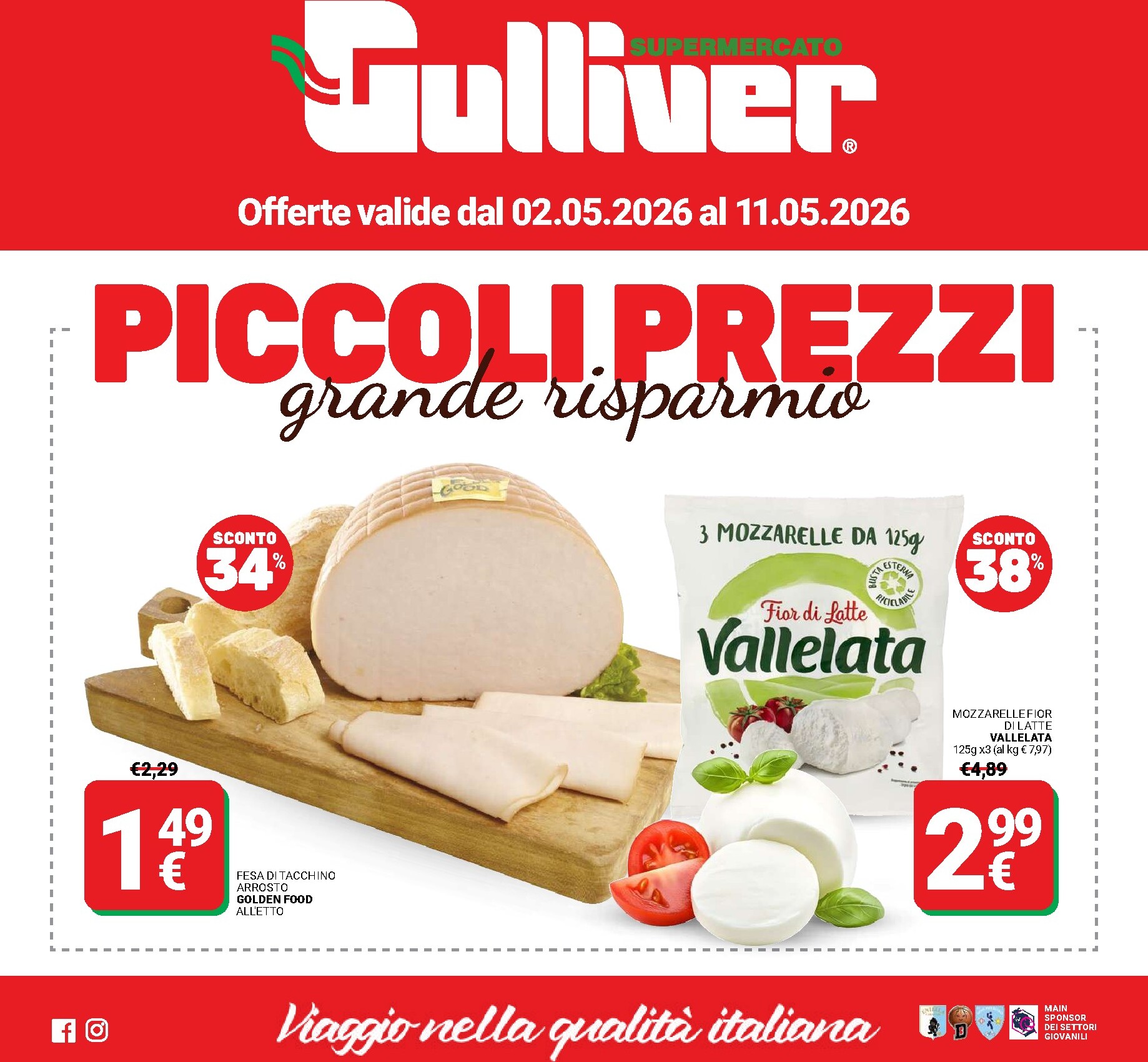 Volantino attuale di Gulliver valido dal sabato 02/05/2026 al lunedì 11/05/2026