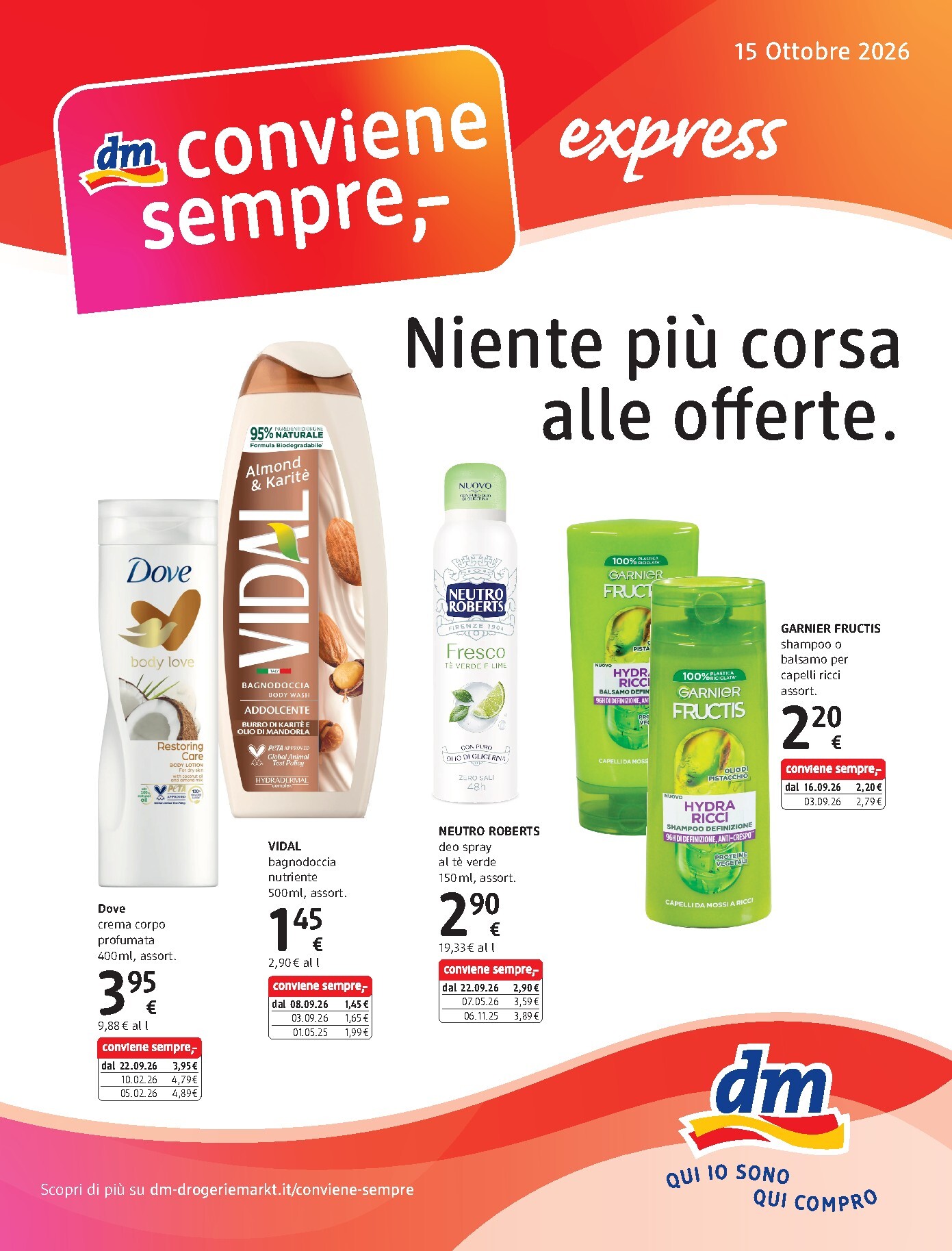 Volantino futuro dm drogerie markt - Express valido dal giovedì 15/10/2026 al mercoledì 04/11/2026
