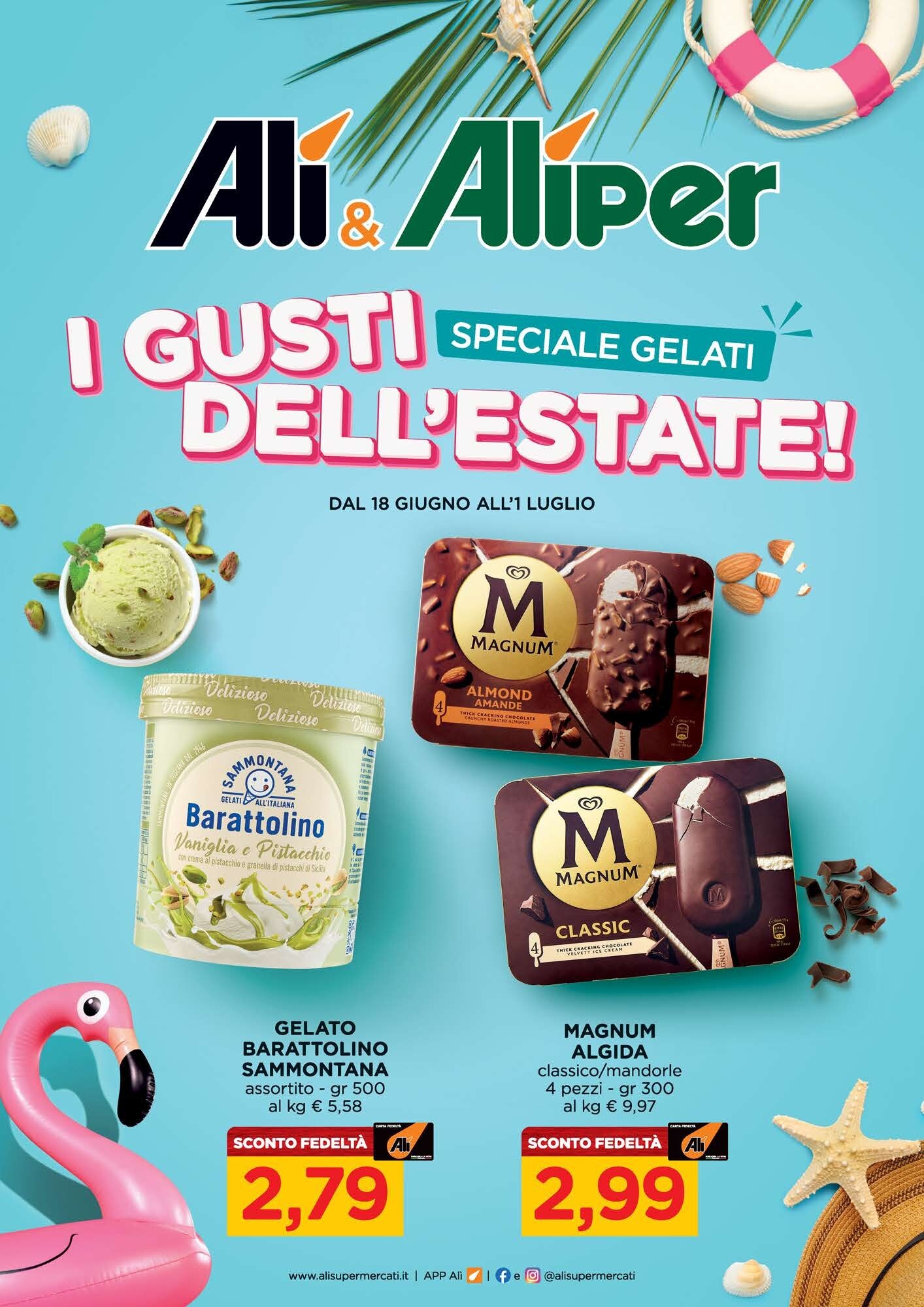 Volantino attuale di Ali - Aliper - Speciale Gelati valido dal giovedì 18/06/2026 al mercoledì 01/07/2026