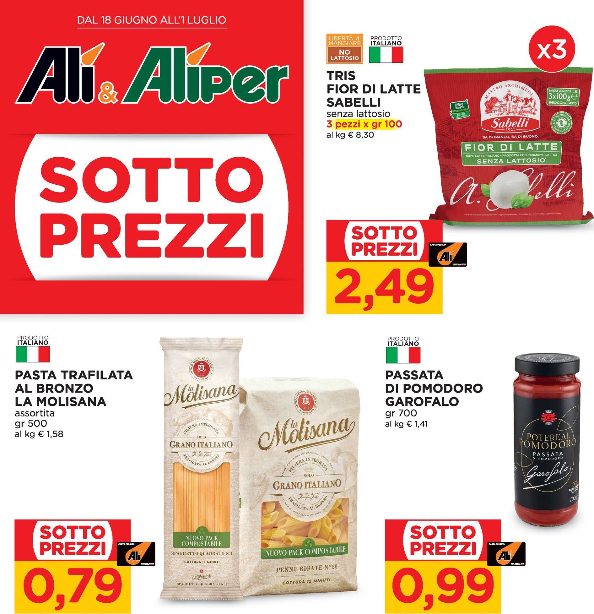 Volantino attuale di Ali - Aliper valido dal giovedì 18/06/2026 al mercoledì 01/07/2026