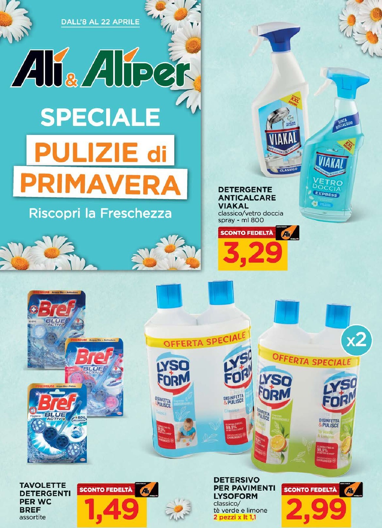 Volantino attuale di Ali - Aliper - Speciale pulizie di primavera valido dal mercoledì 08/04/2026 al mercoledì 22/04/2026