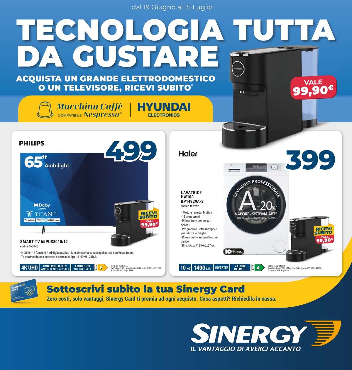 Volantino attuale di SINERGY valido dal venerdì 19/06/2026 al mercoledì 15/07/2026