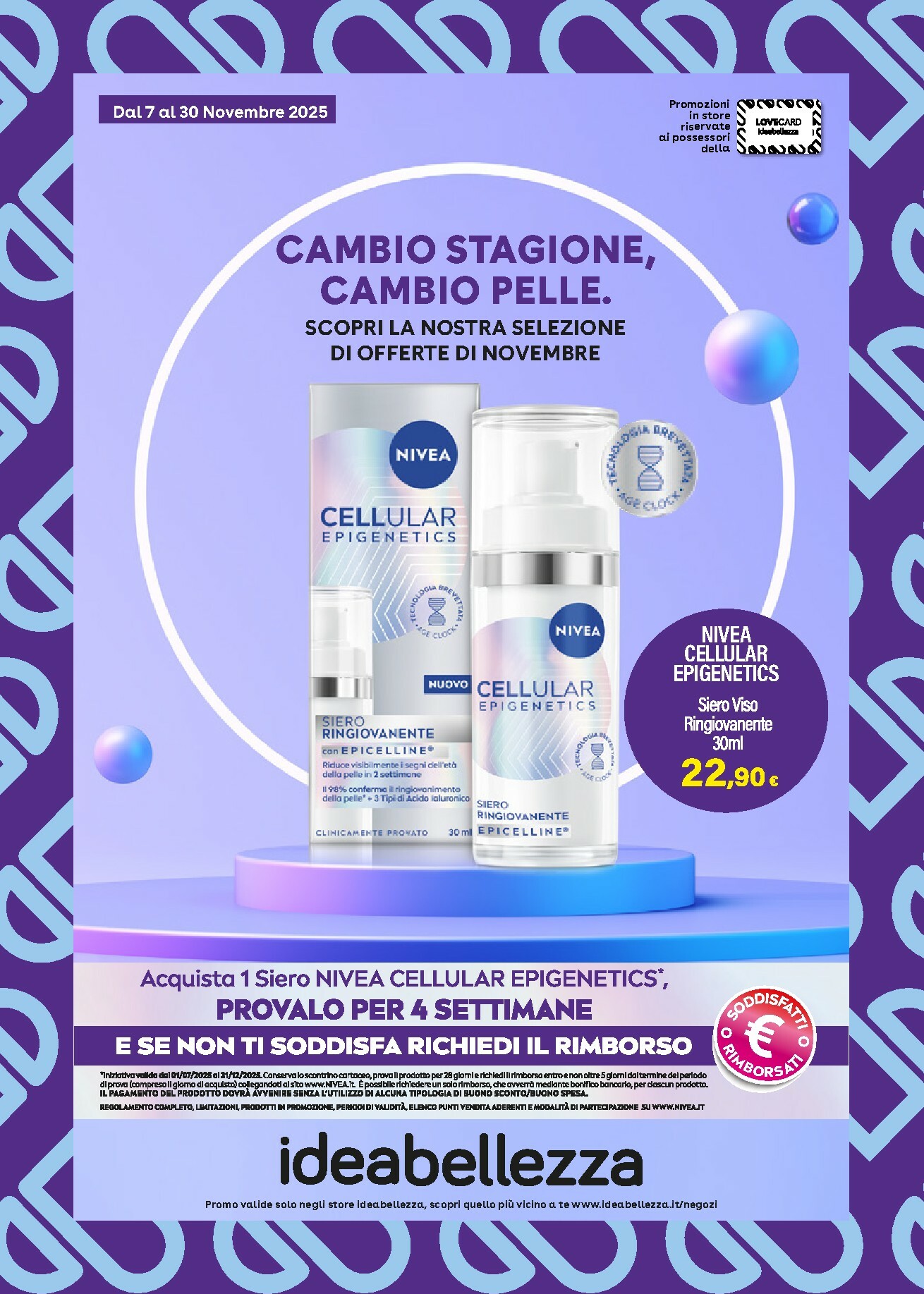 Volantino Idea Bellezza valido dal 07/11 al 30/11