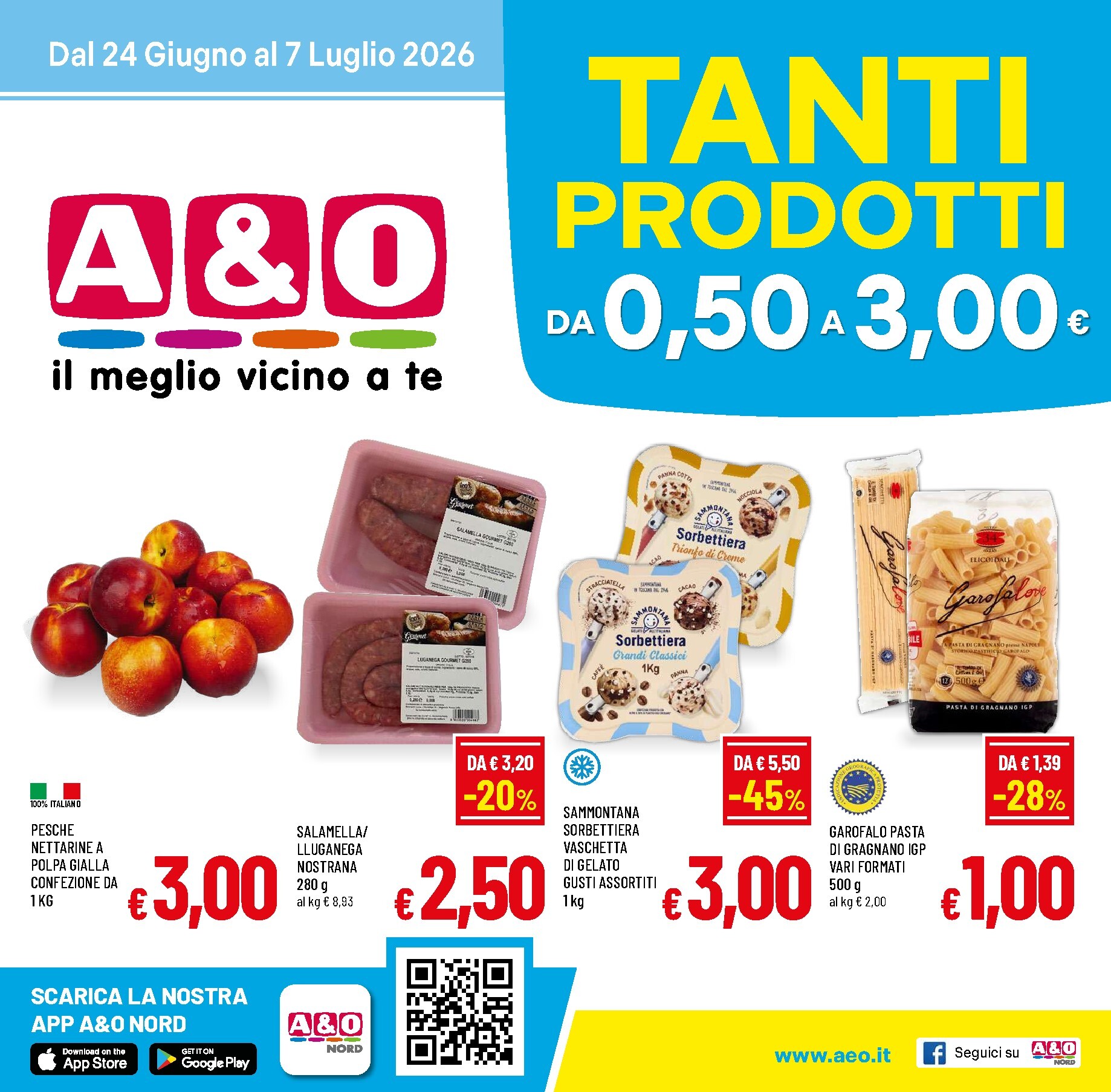 Volantino attuale di A&O valido dal mercoledì 24/06/2026 al martedì 07/07/2026
