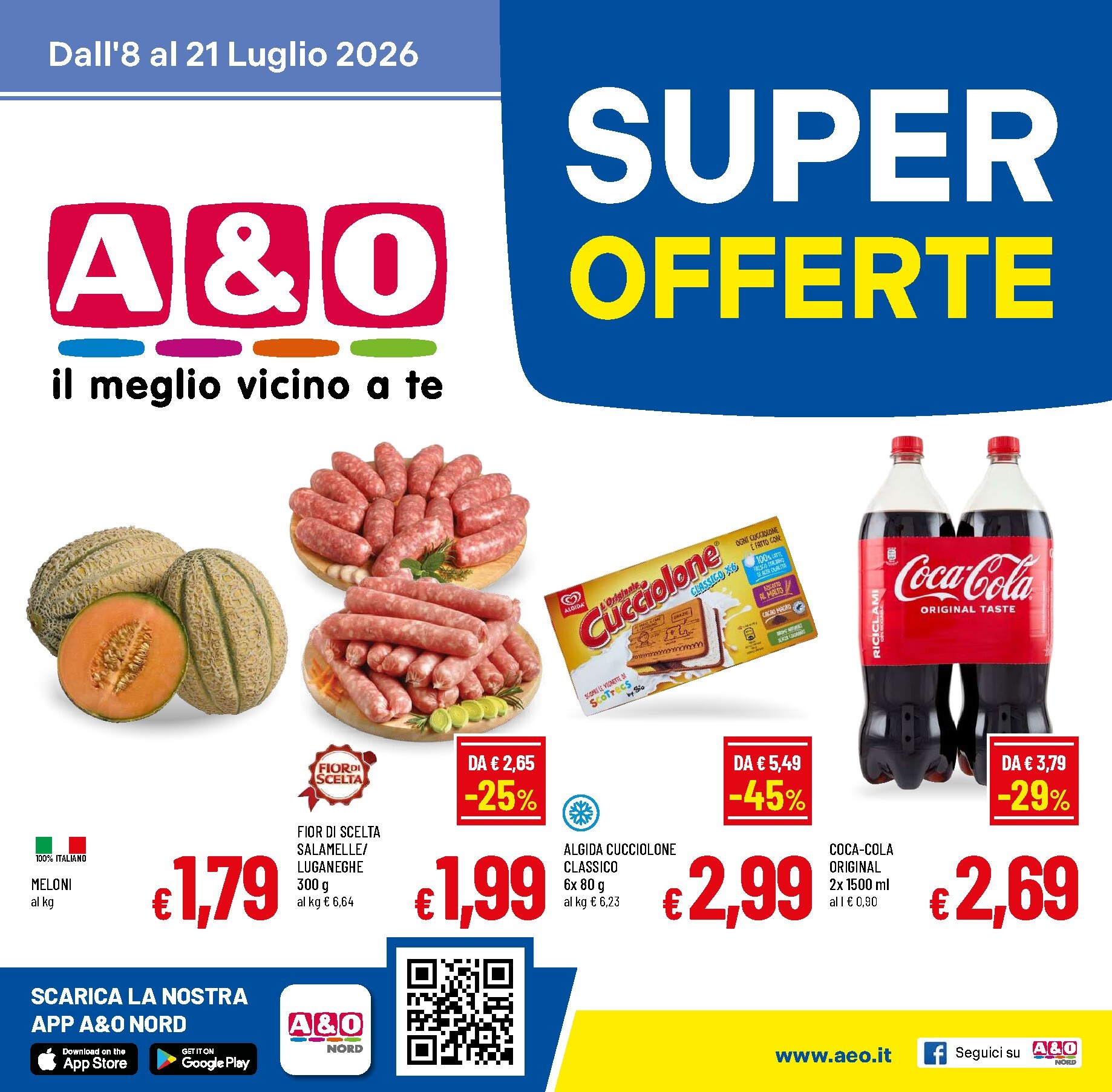 Volantino attuale di A&O valido dal mercoledì 08/07/2026 al martedì 21/07/2026