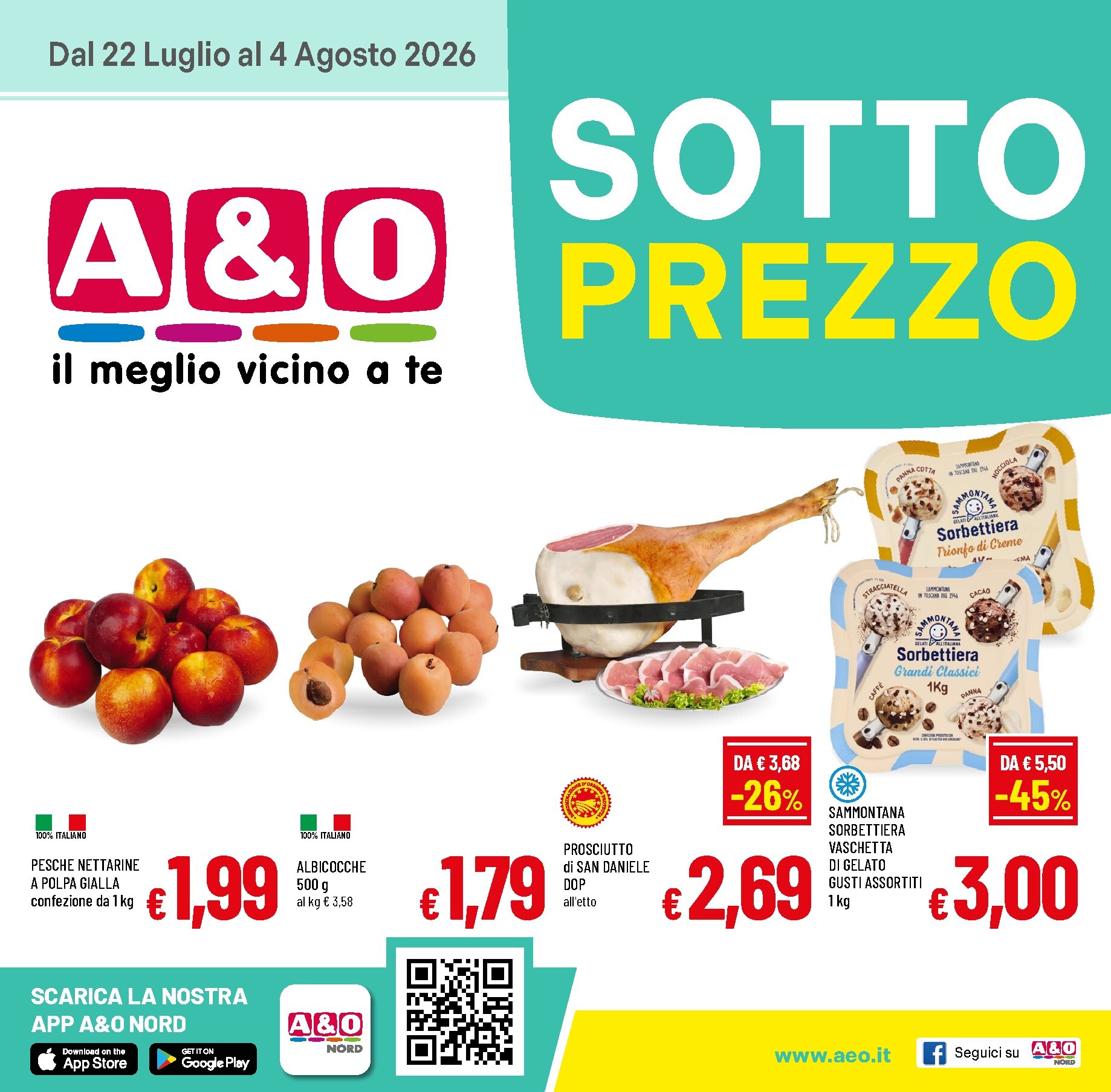 Volantino attuale di A&O valido dal mercoledì 22/07/2026 al martedì 04/08/2026