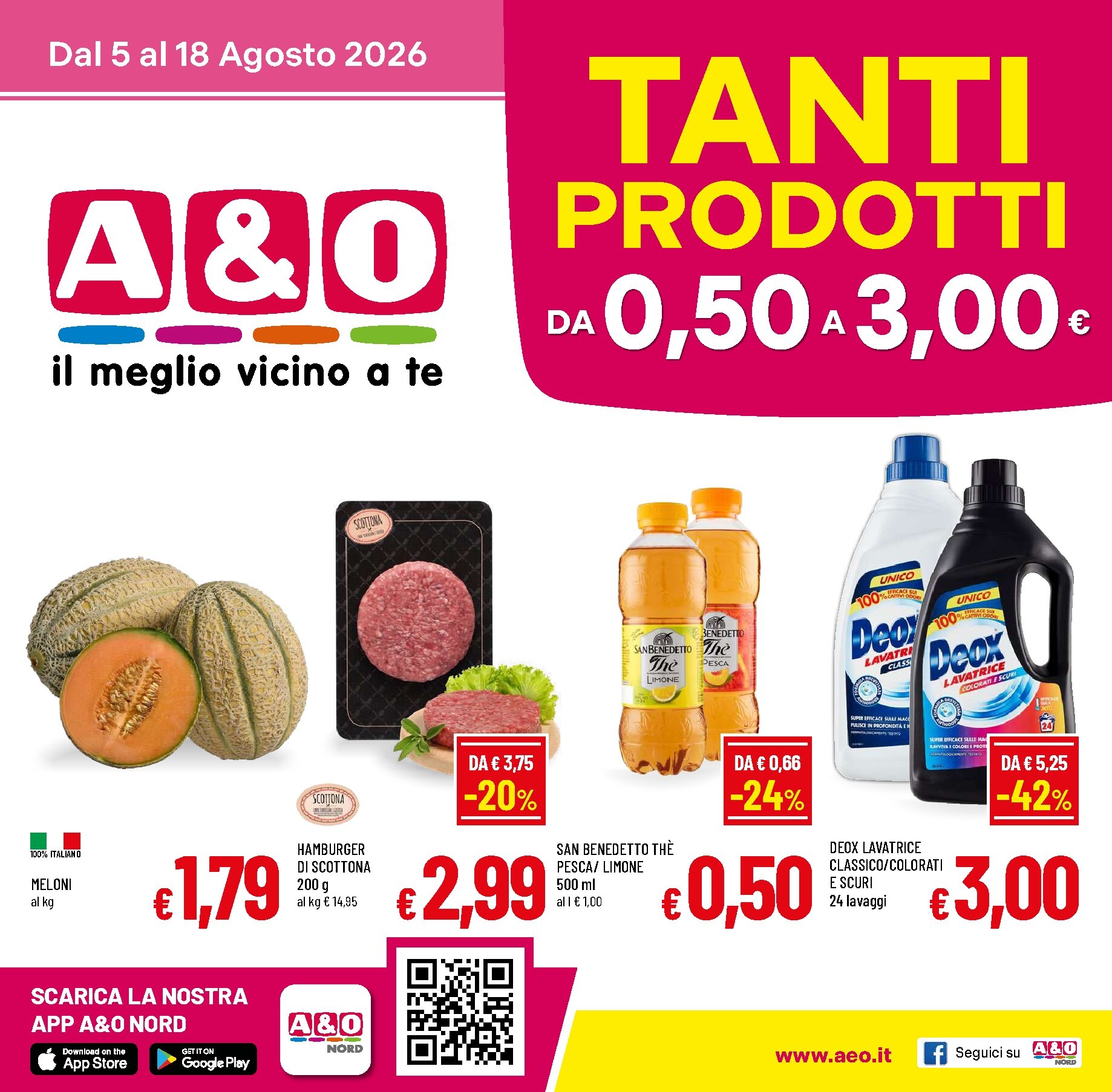 Volantino attuale di A&O valido dal mercoledì 05/08/2026 al martedì 18/08/2026