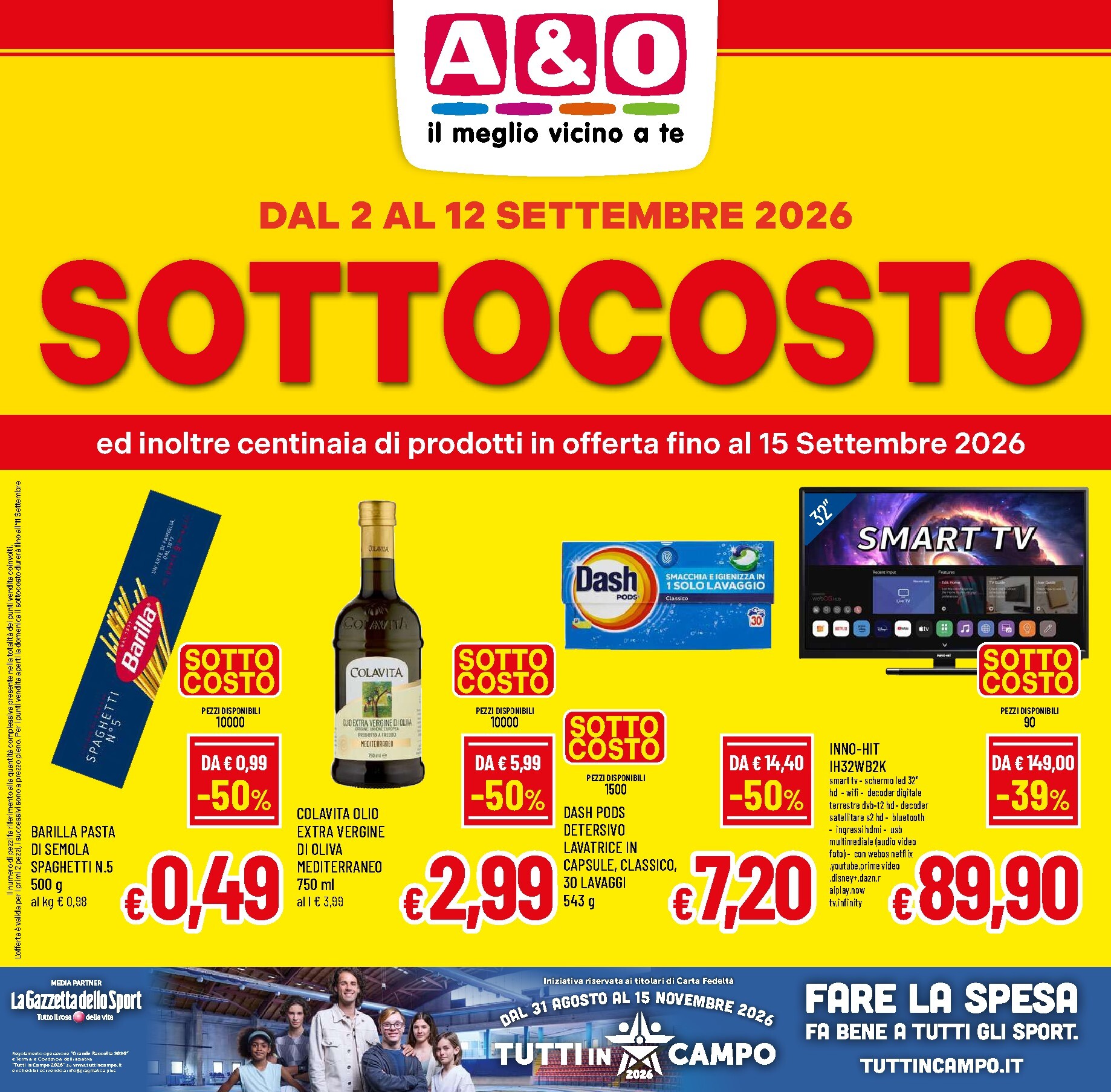 Volantino attuale di A&O valido dal mercoledì 02/09/2026 al martedì 15/09/2026