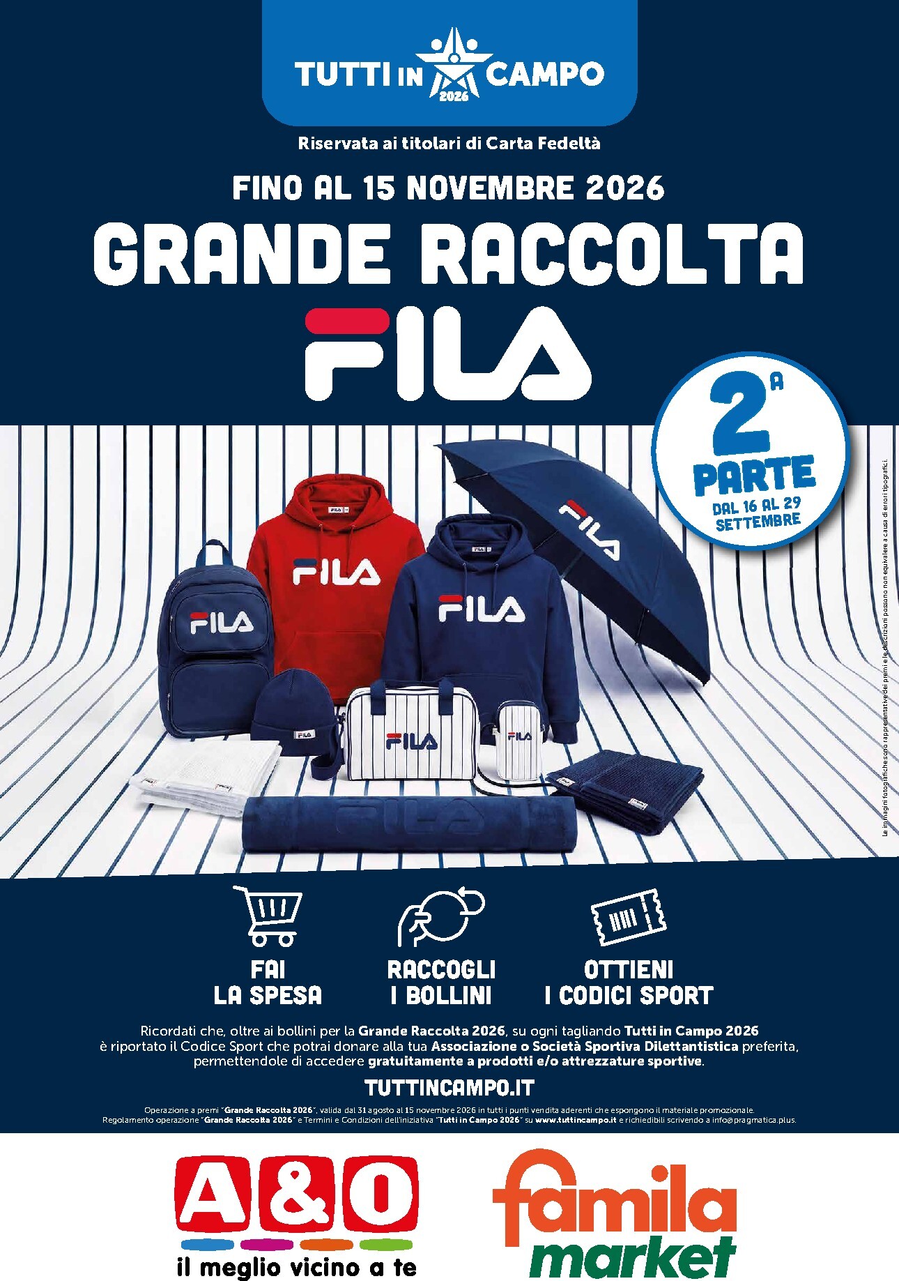 Volantino futuro A&O - Prodotti Sponsor - 2° Parte valido dal mercoledì 16/09/2026 al martedì 29/09/2026