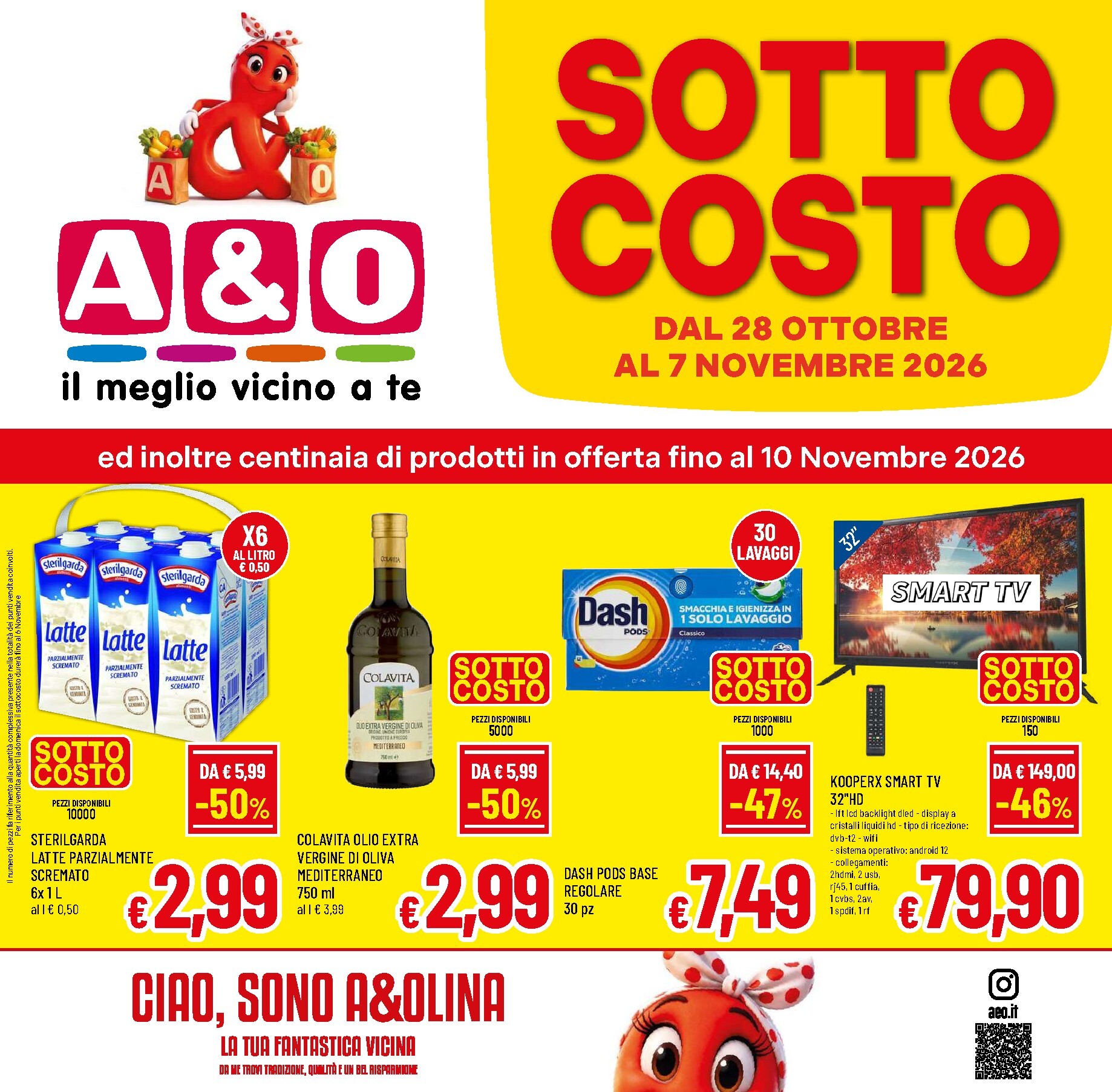 Volantino attuale di A&O valido dal mercoledì 28/10/2026 al martedì 10/11/2026
