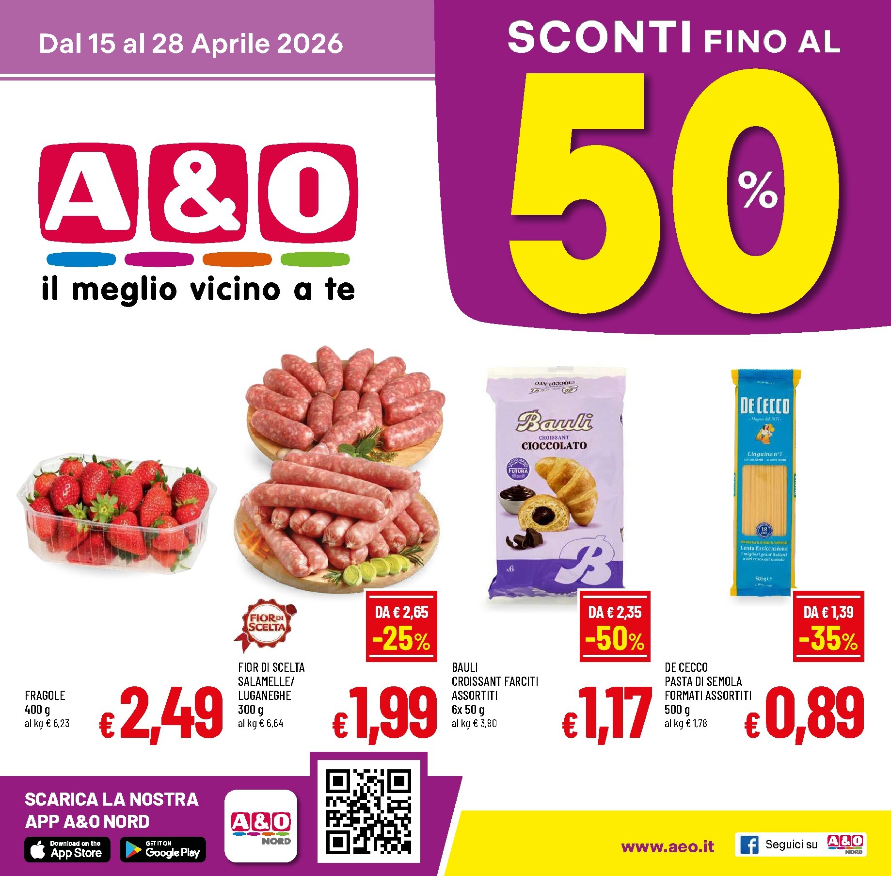 Volantino attuale di A&O valido dal mercoledì 15/04/2026 al martedì 28/04/2026