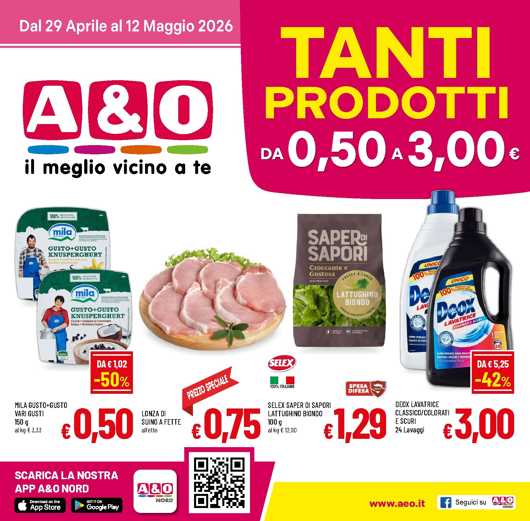 Volantino futuro A&O valido dal mercoledì 29/04/2026 al martedì 12/05/2026