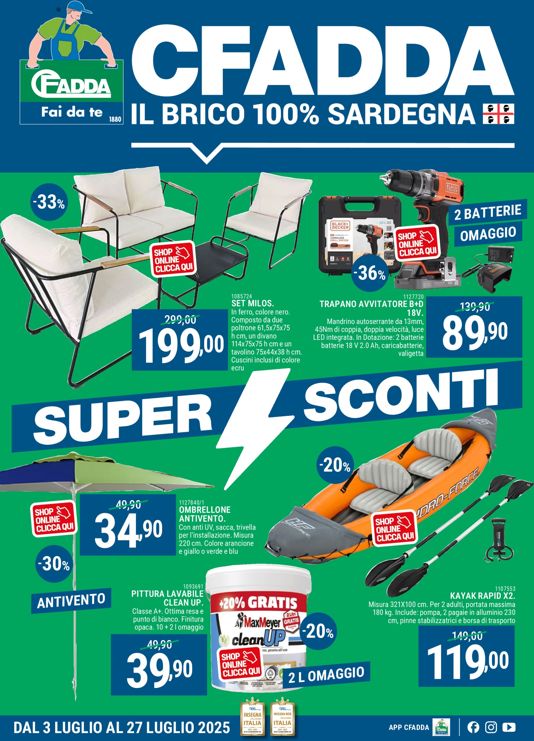 Volantino CFADDA valido dal 03/07 al 27/07