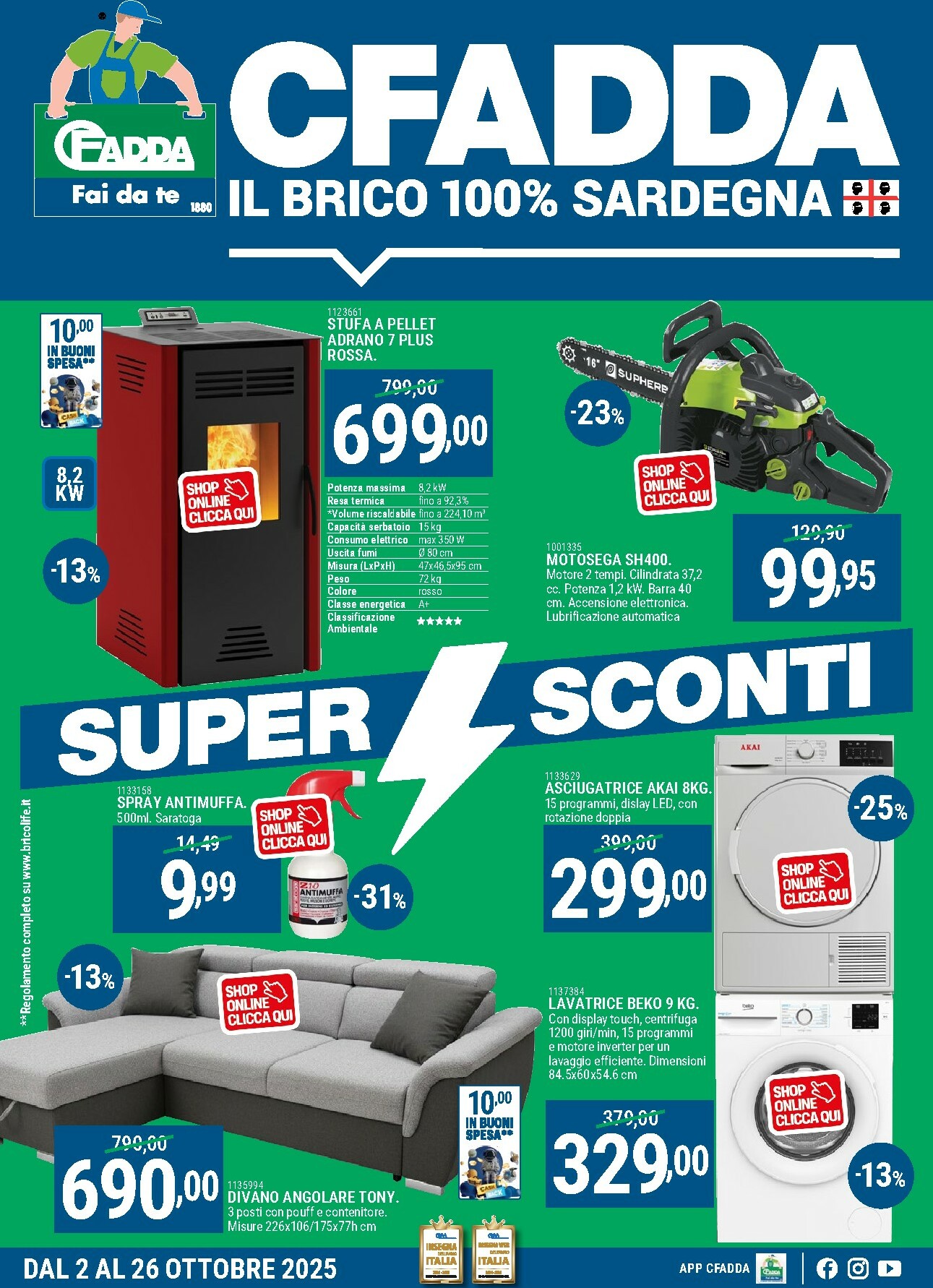 Volantino CFADDA valido dal 02/10 al 26/10